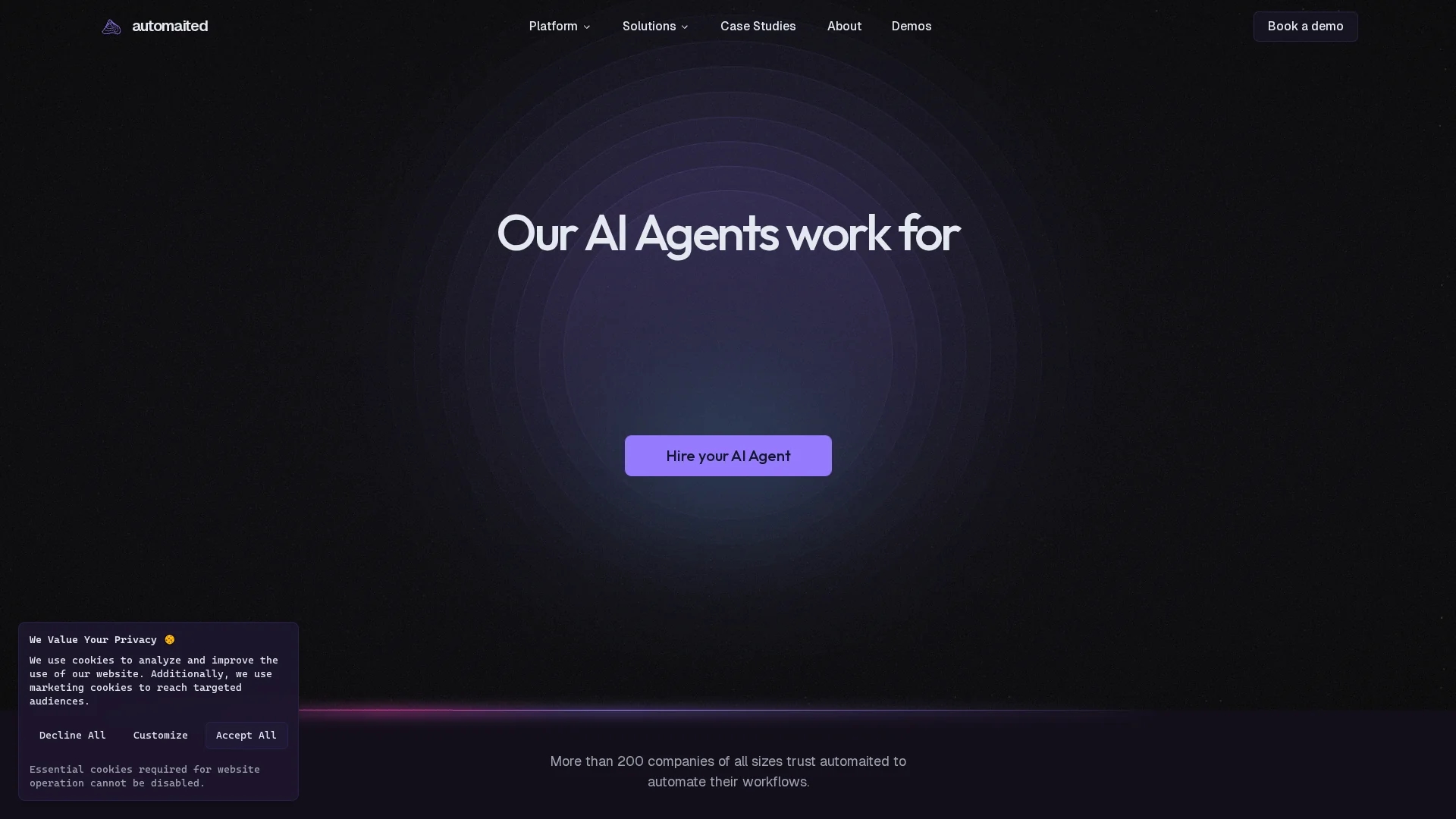 automaited homepage