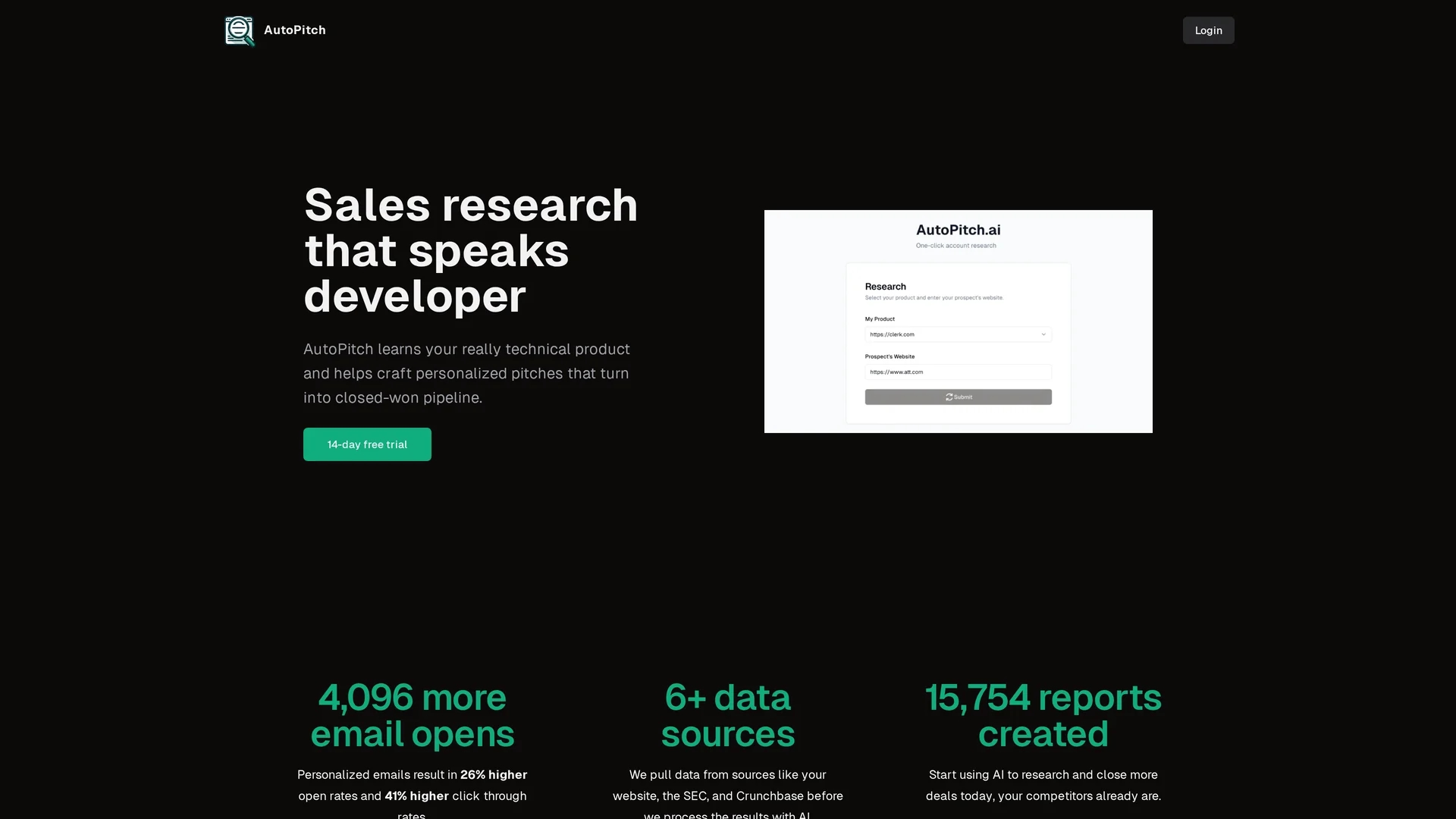 autopitch-ai homepage