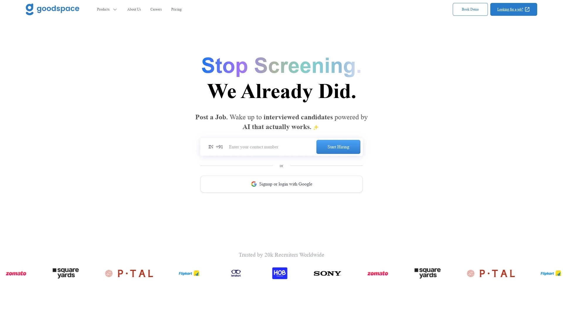autorecruiter homepage