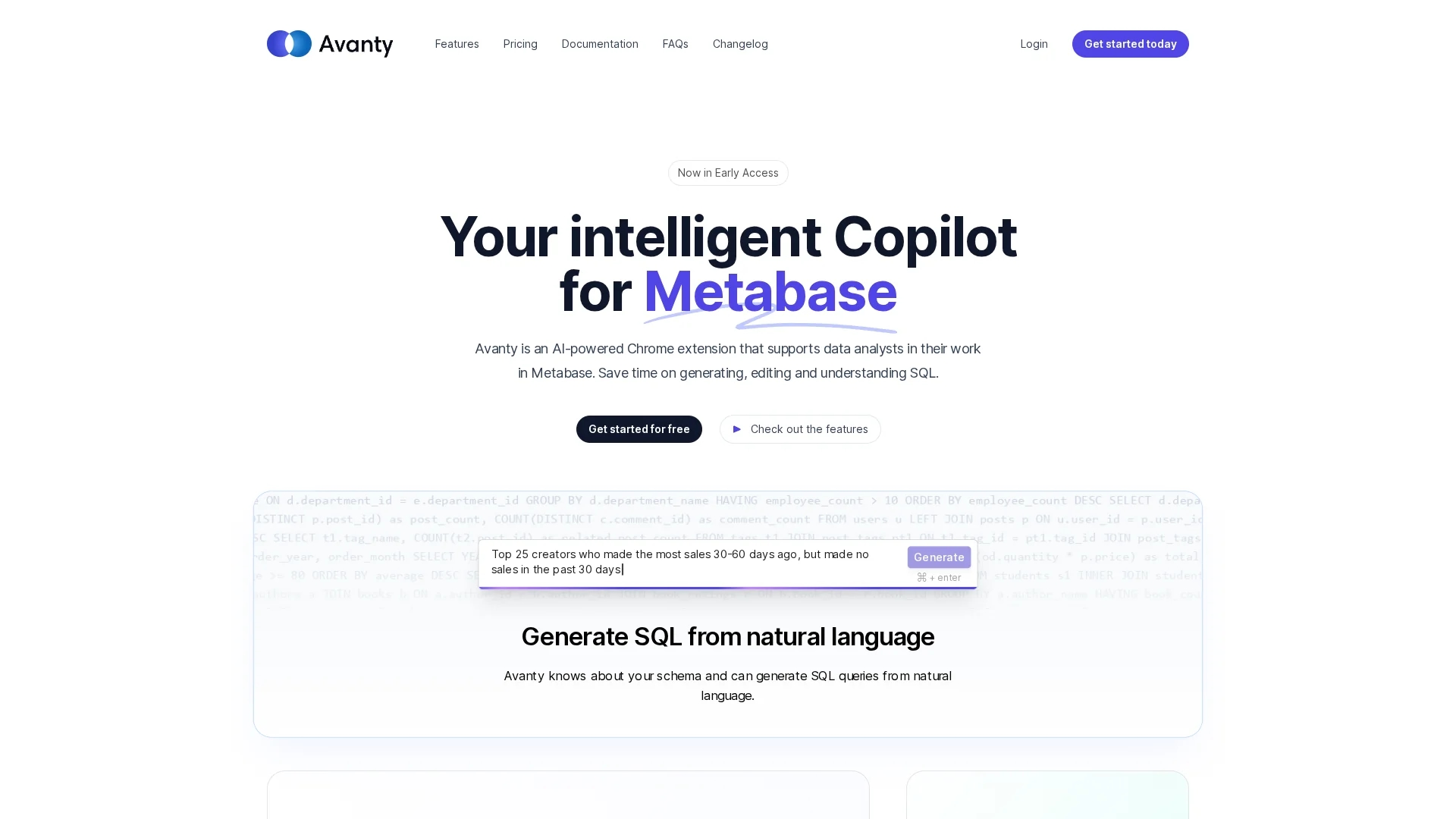 avanty homepage