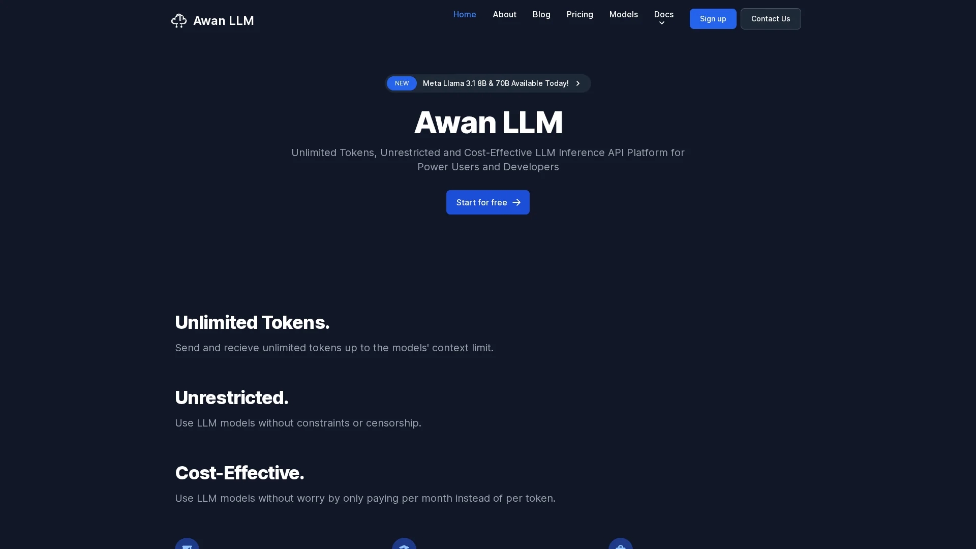 awan-llm homepage