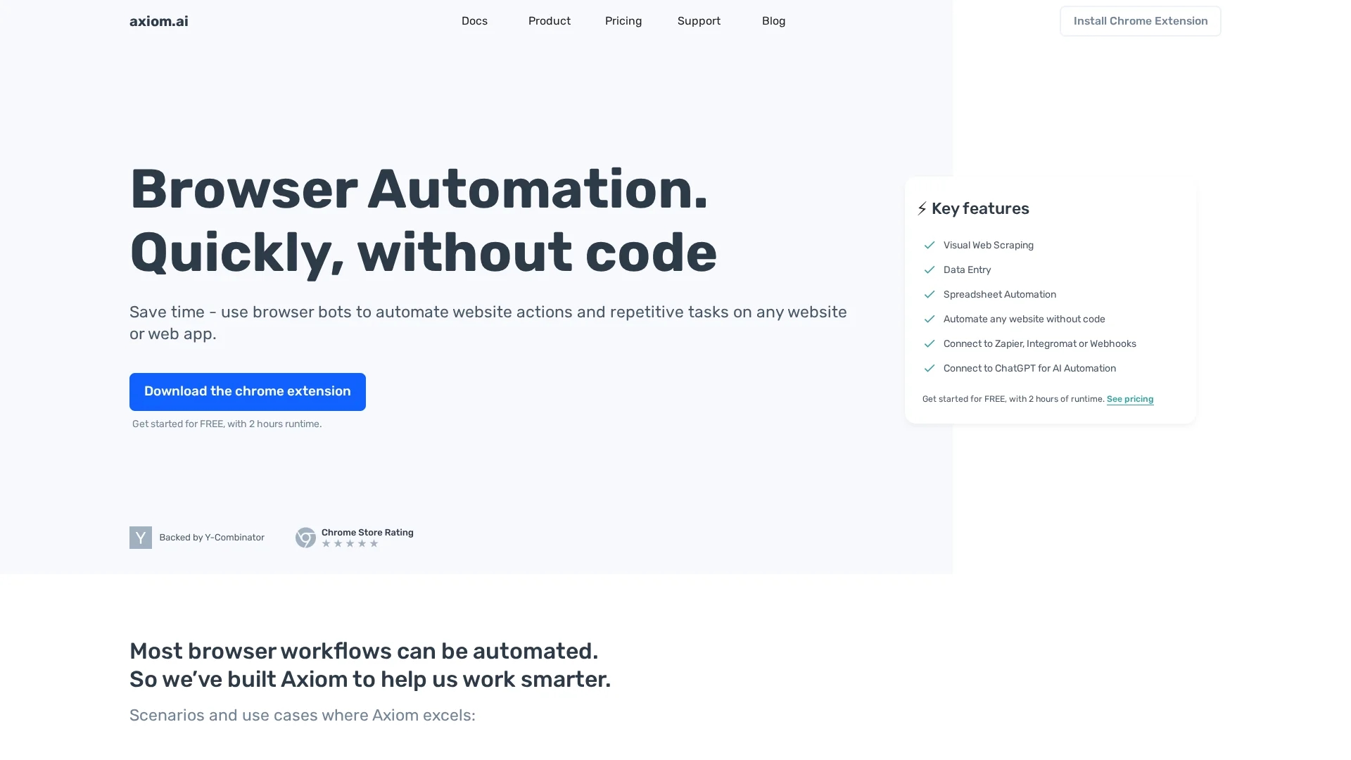 axiom homepage