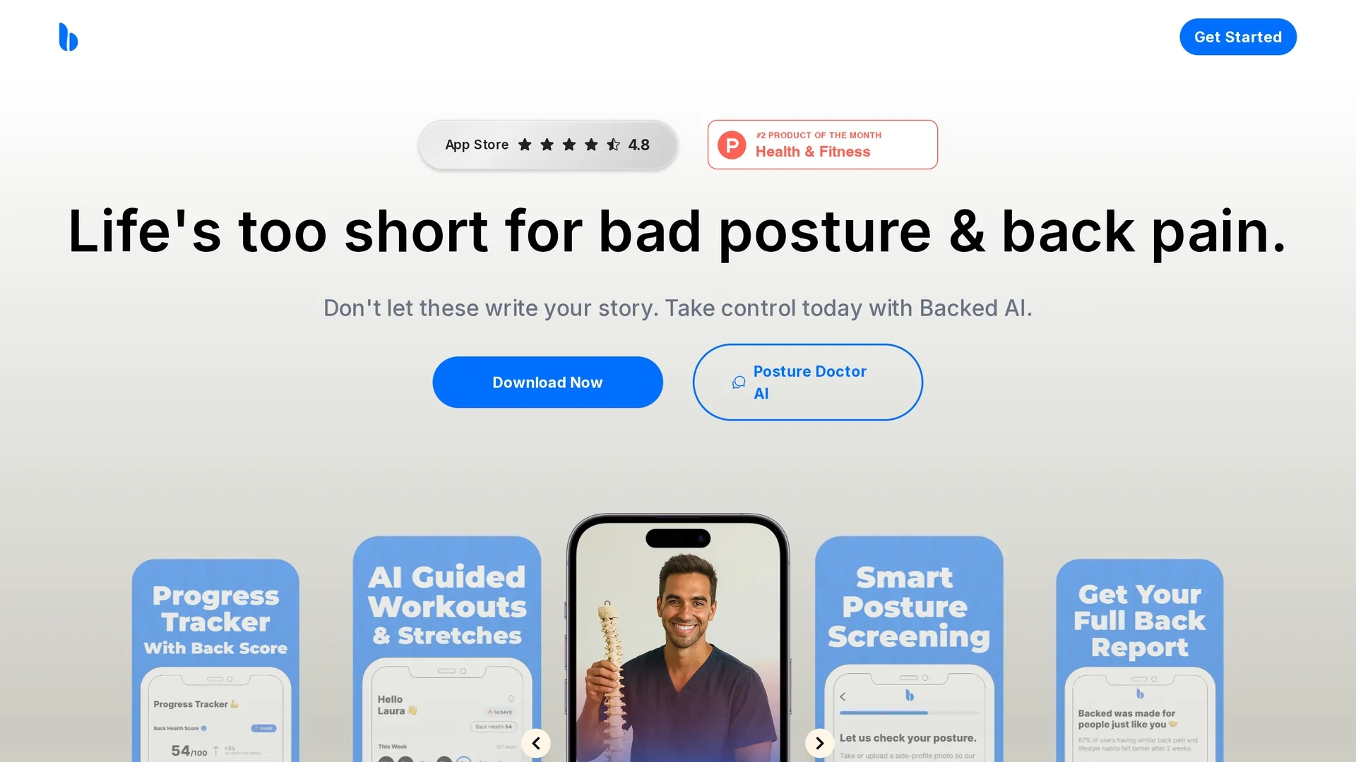 backed-ai homepage
