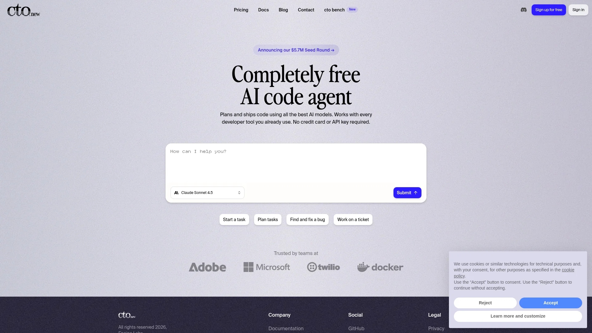 backengine homepage