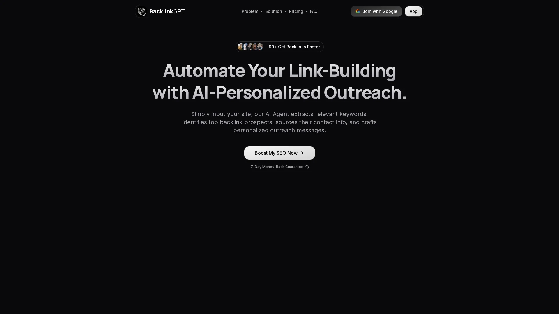 backlinkgpt homepage