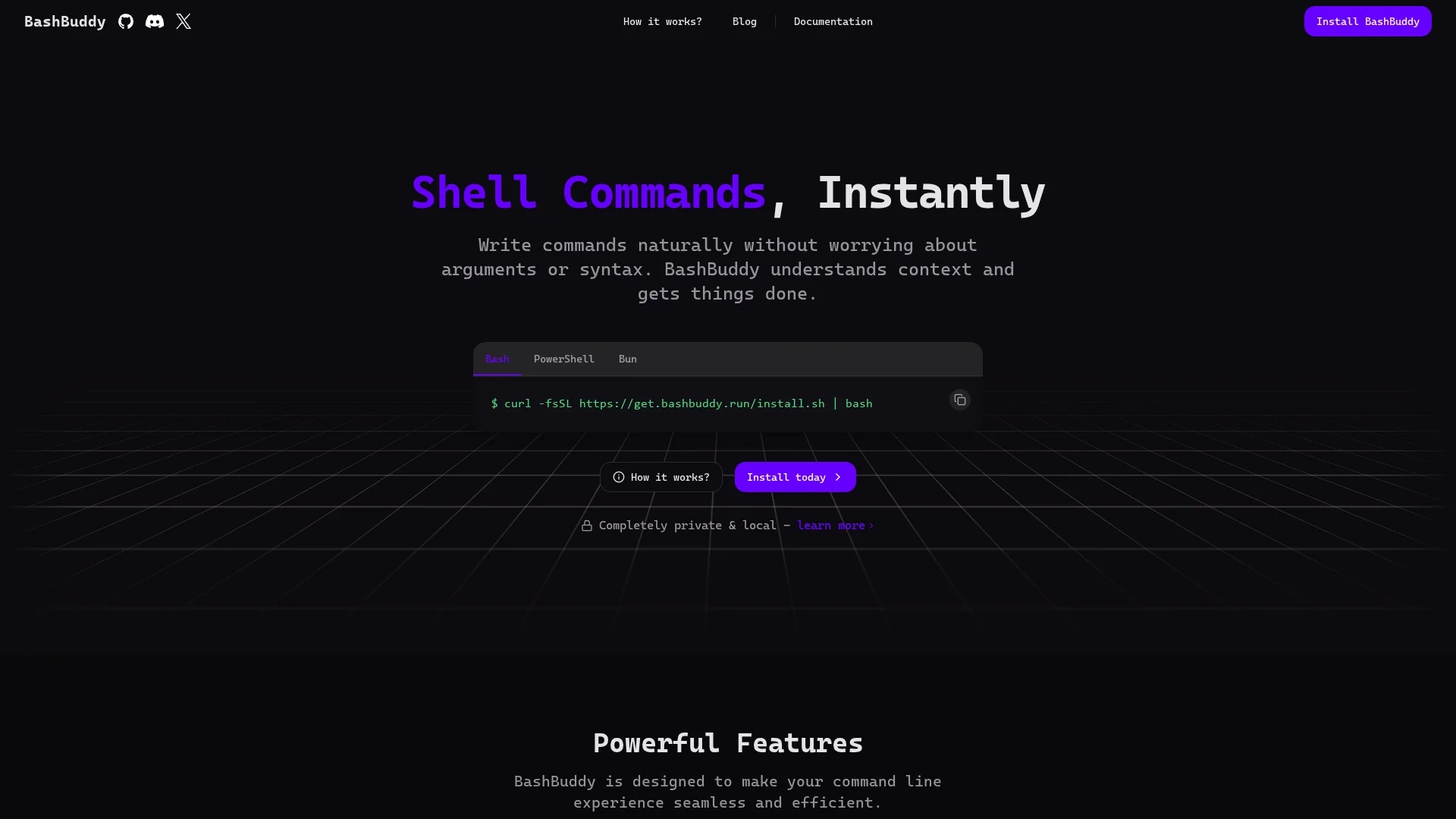 bashbuddy homepage