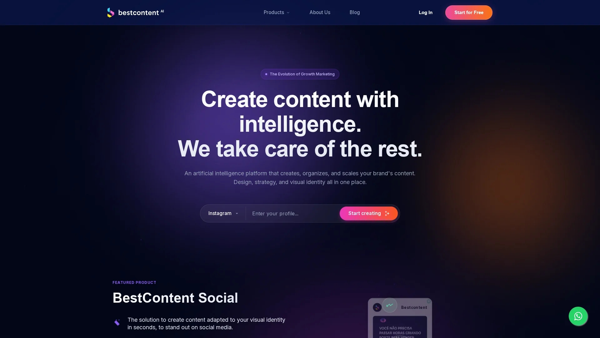 bestcontent-ai homepage