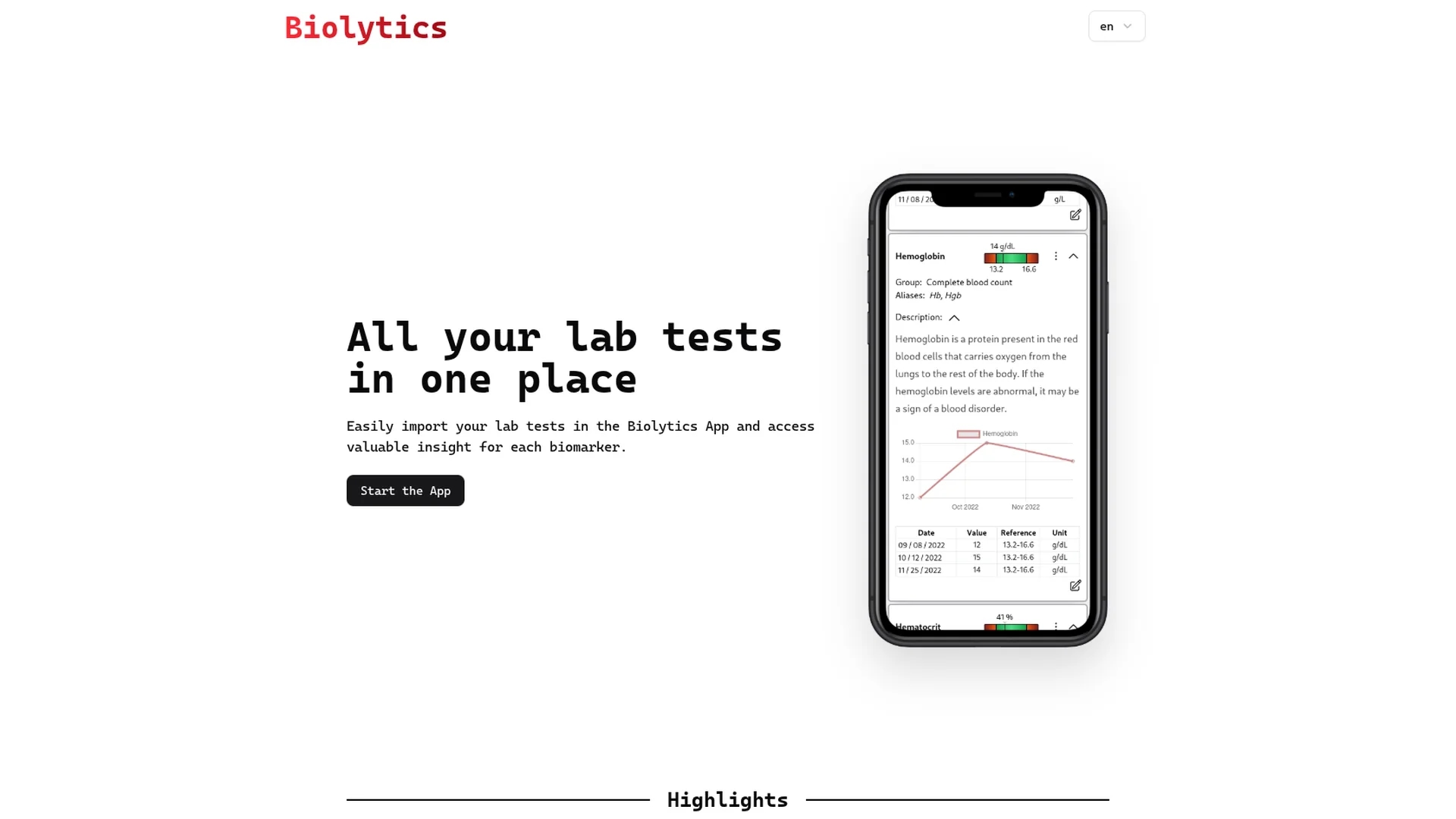 biolytics homepage
