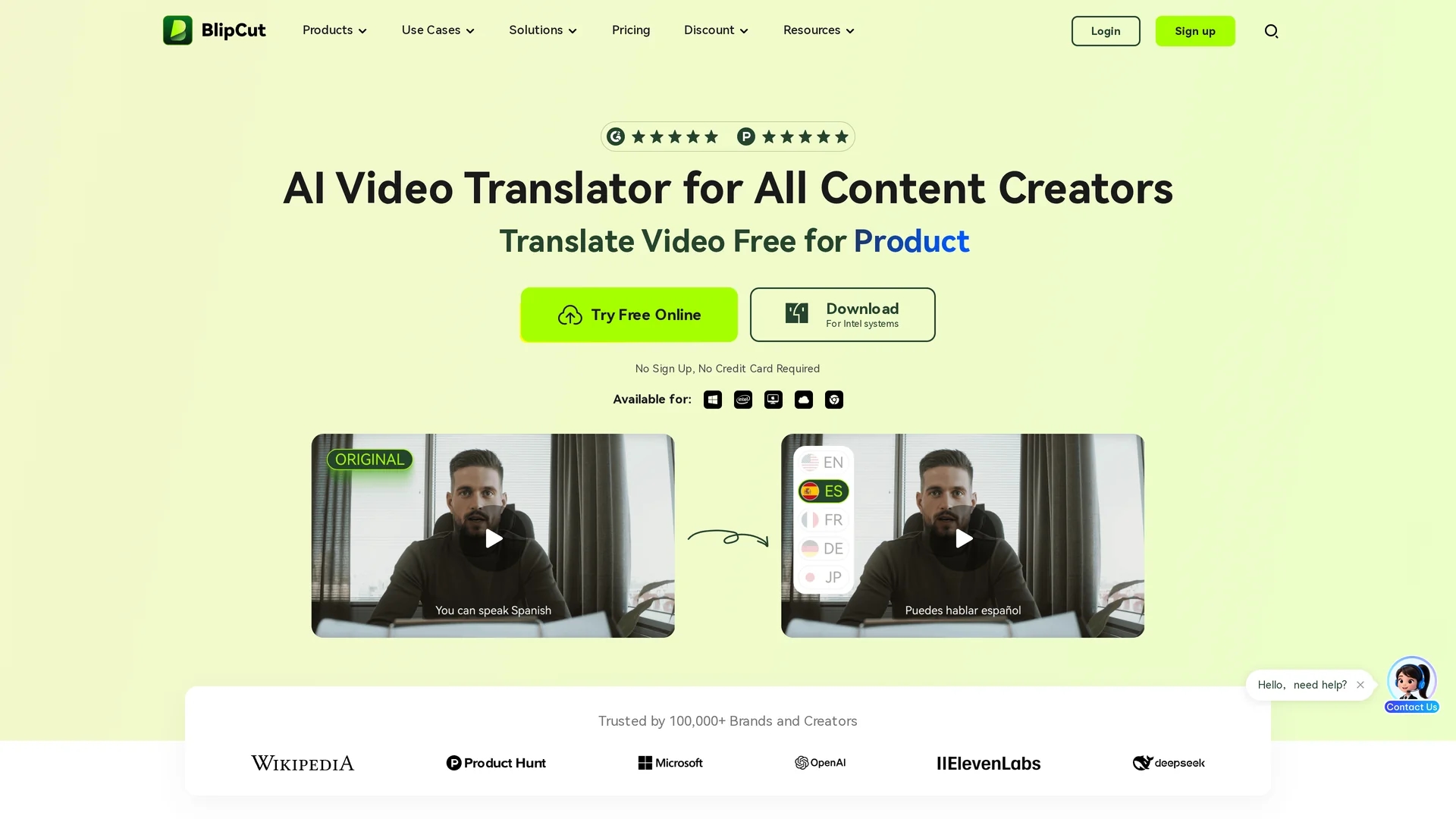blipcut homepage