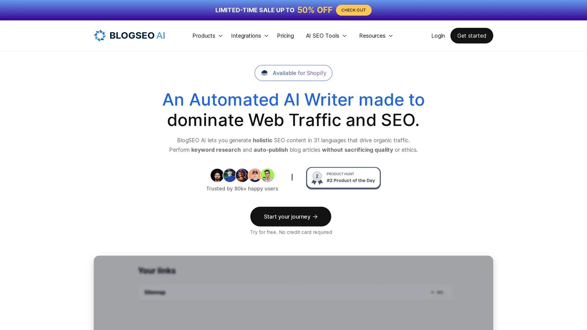 blogseo-ai homepage