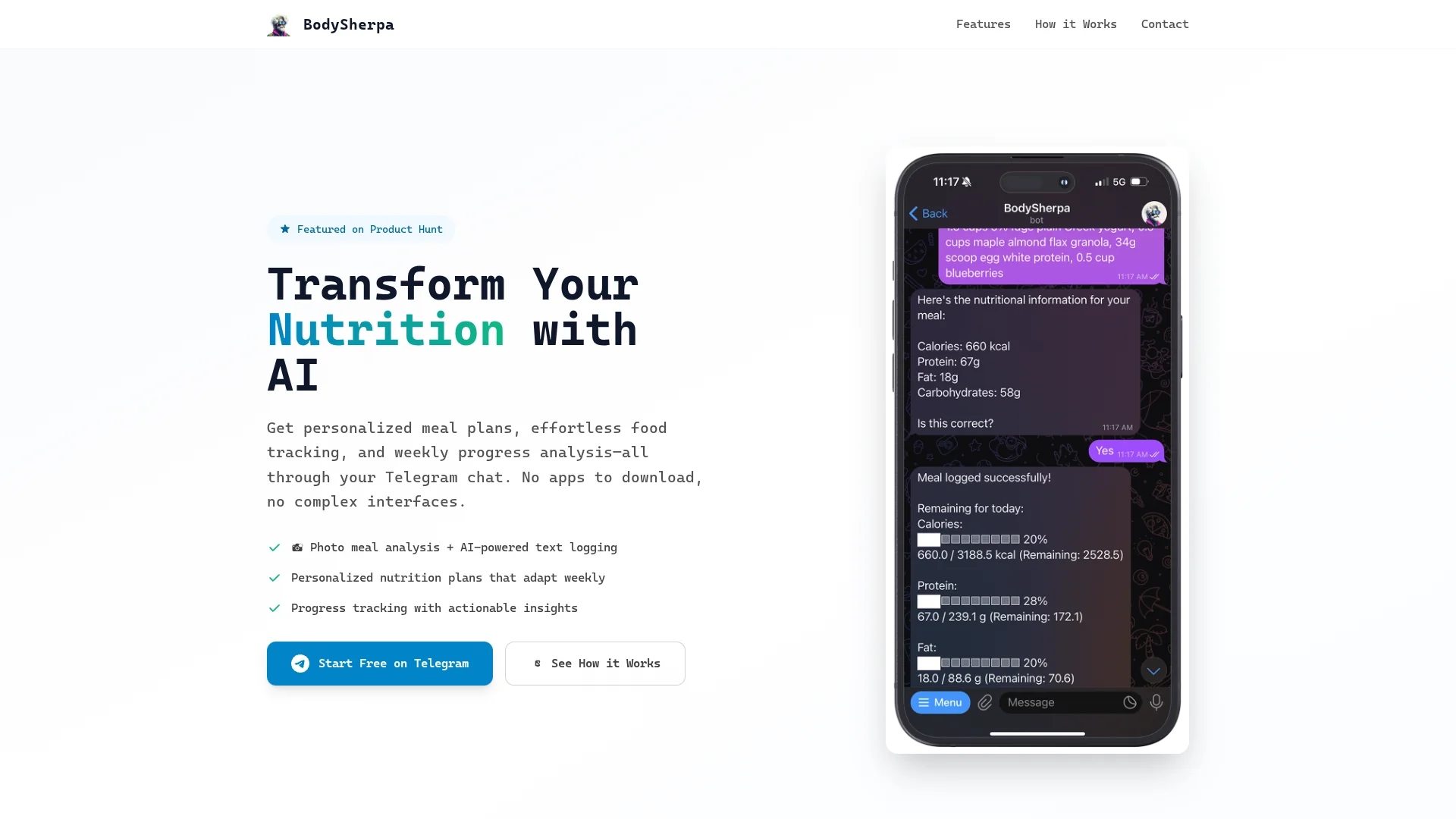 bodysherpa homepage