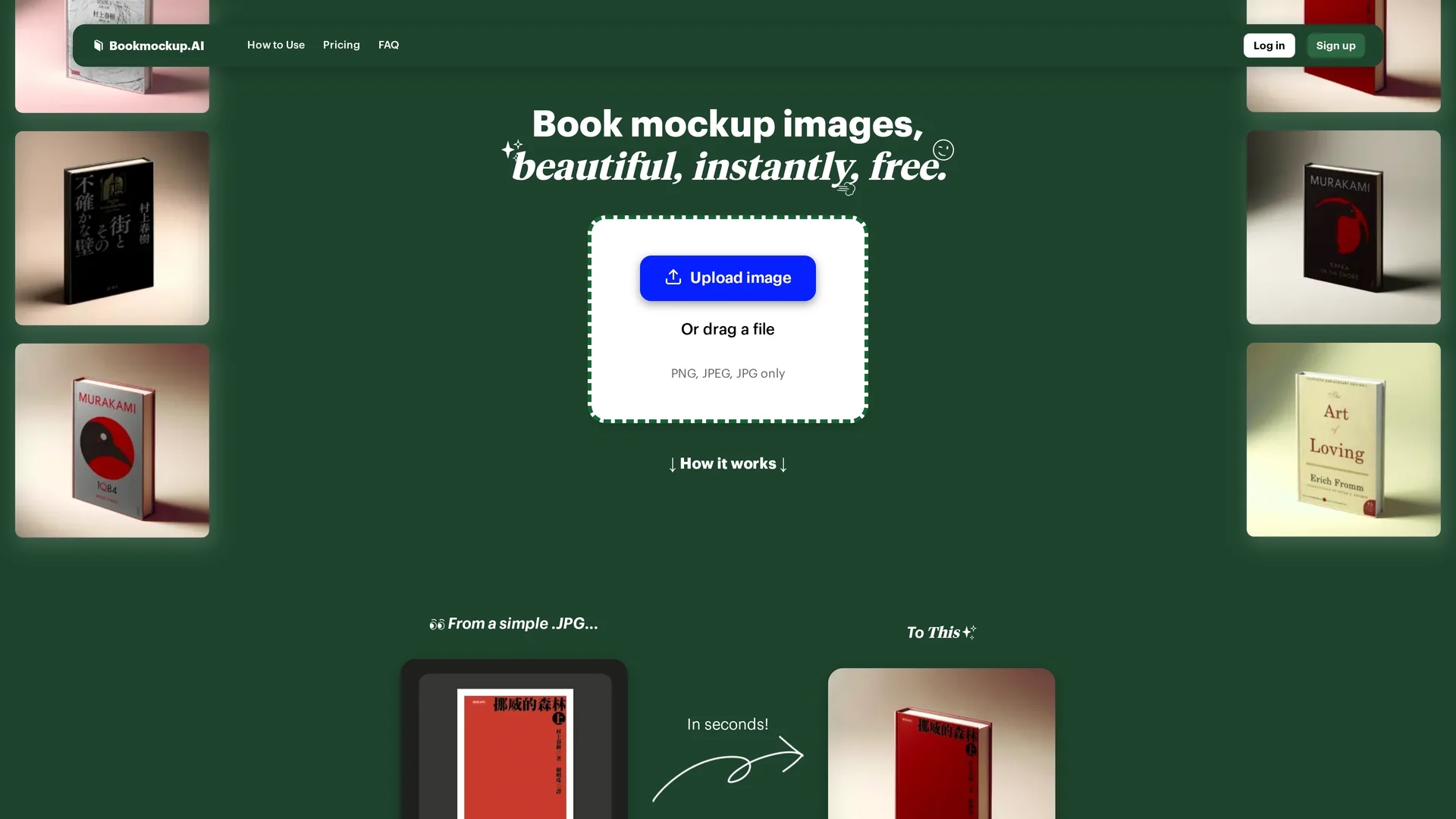 bookmockup-ai homepage
