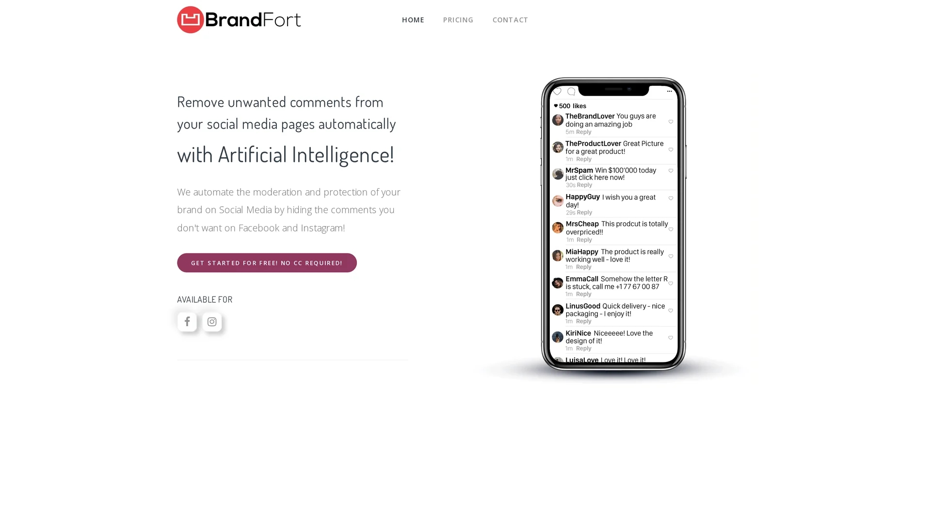 brandfort-co homepage