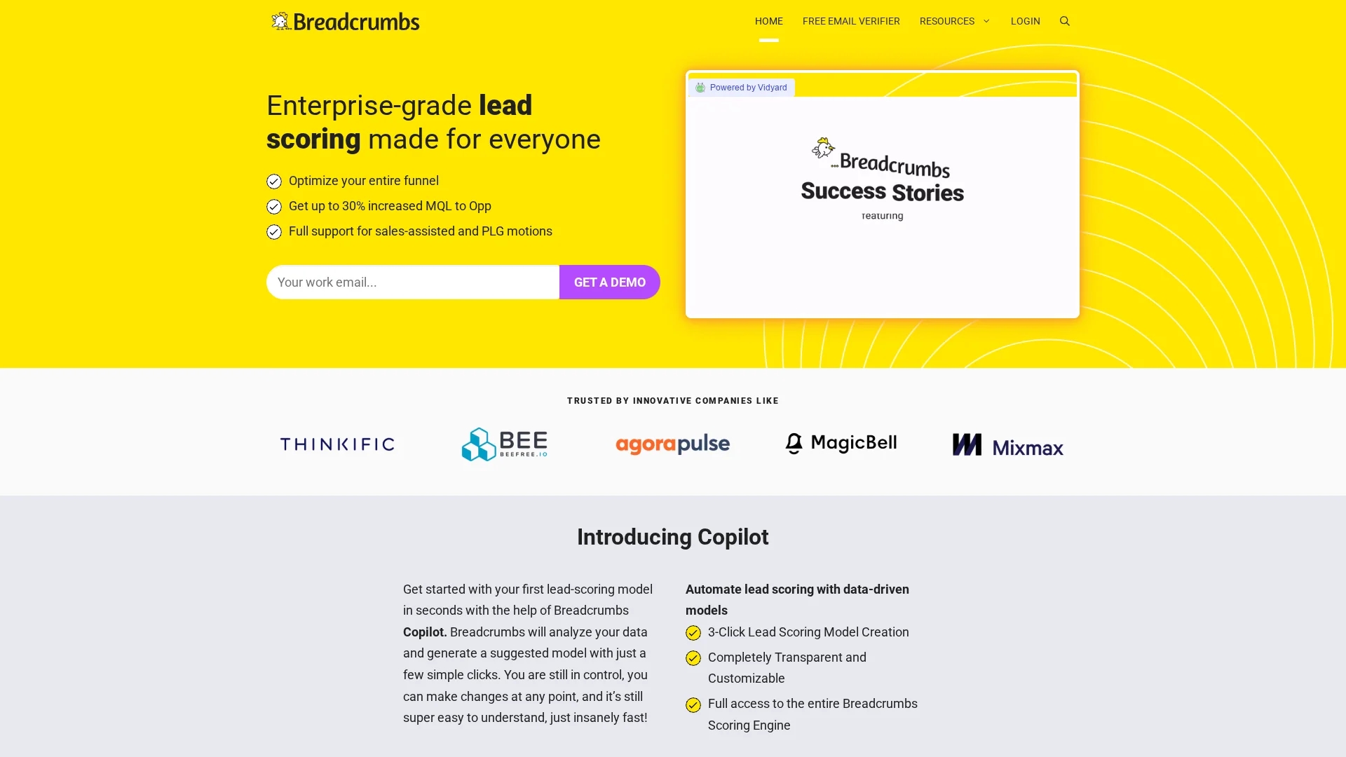breadcrumbs-copilot homepage