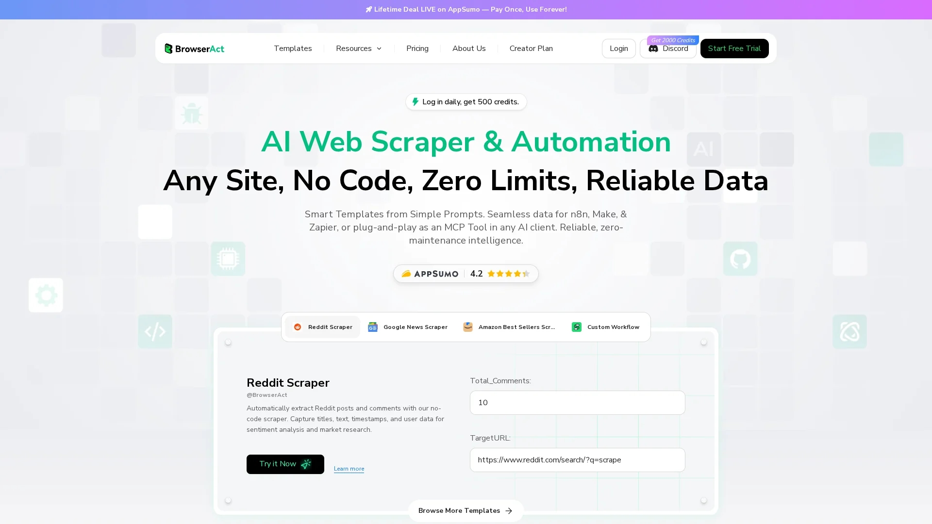 browseract homepage