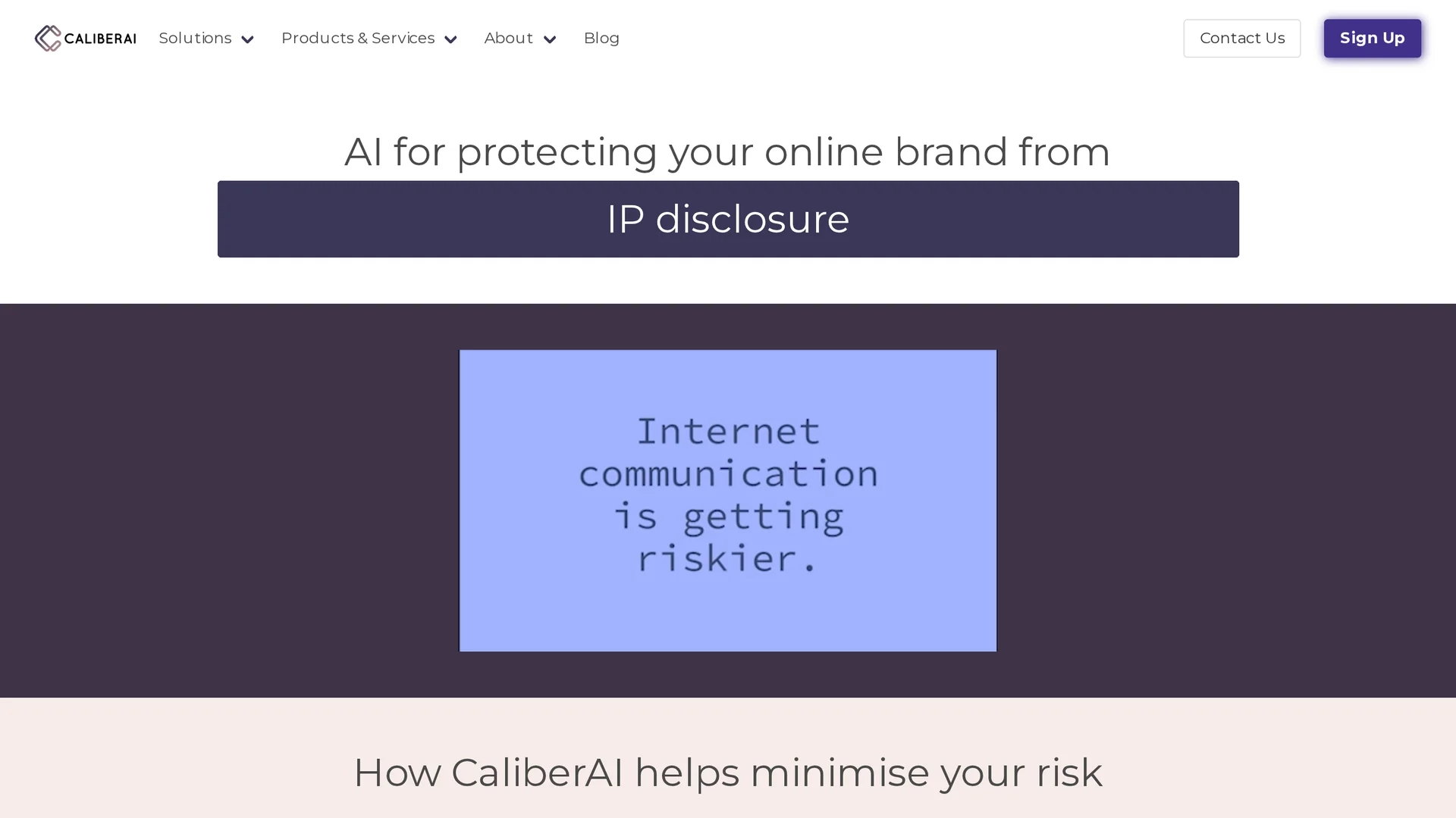 caliberai homepage