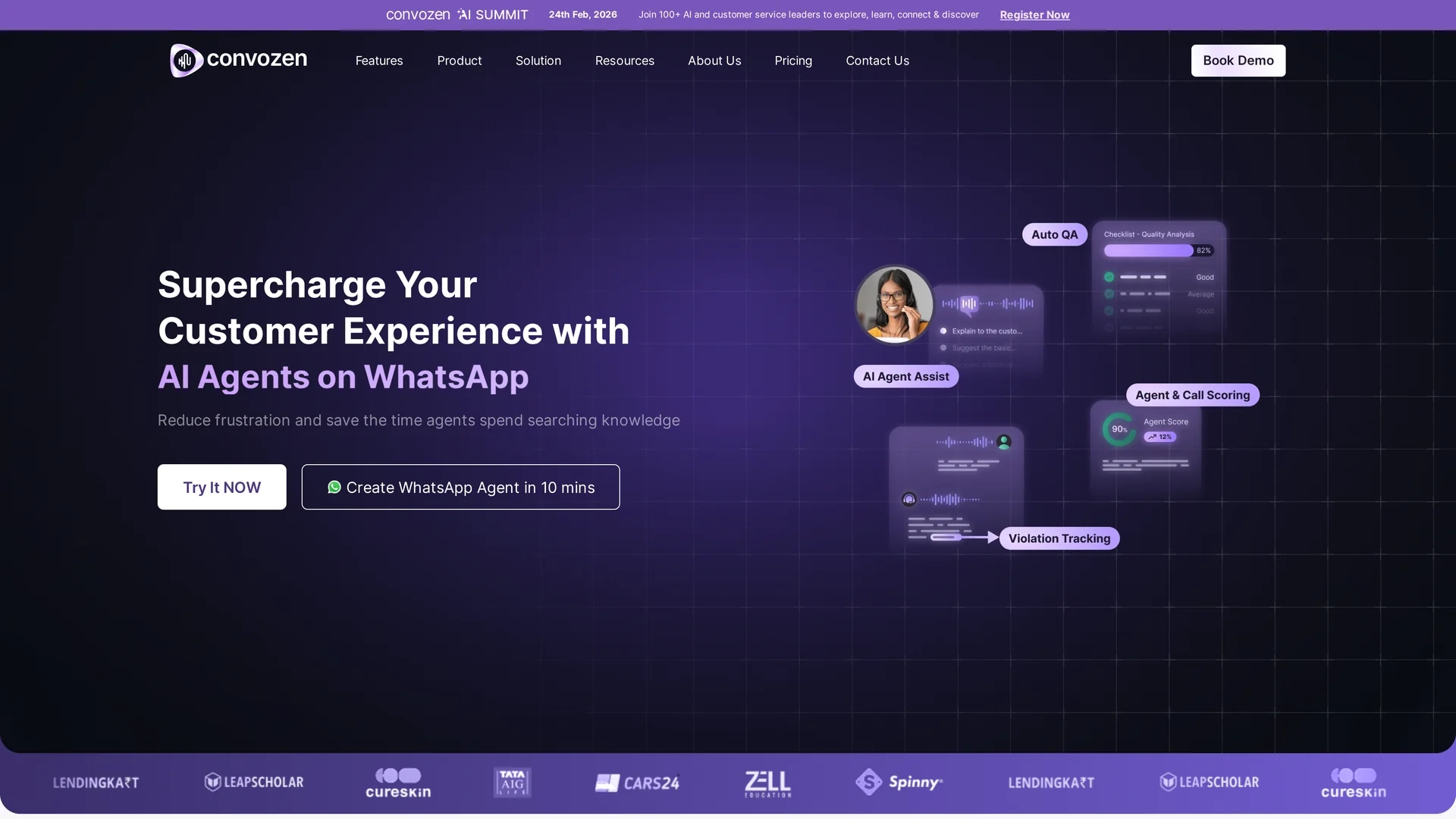 callzen-ai homepage