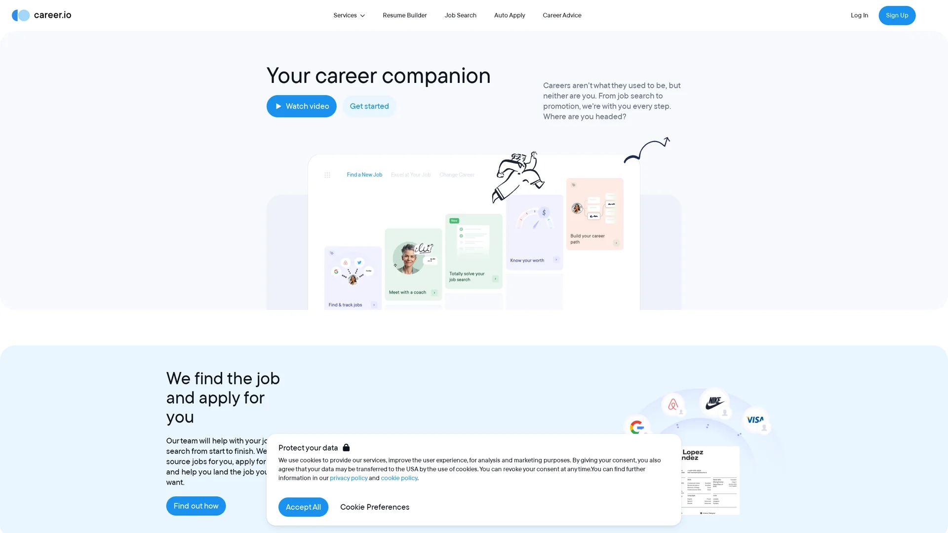 career-io homepage