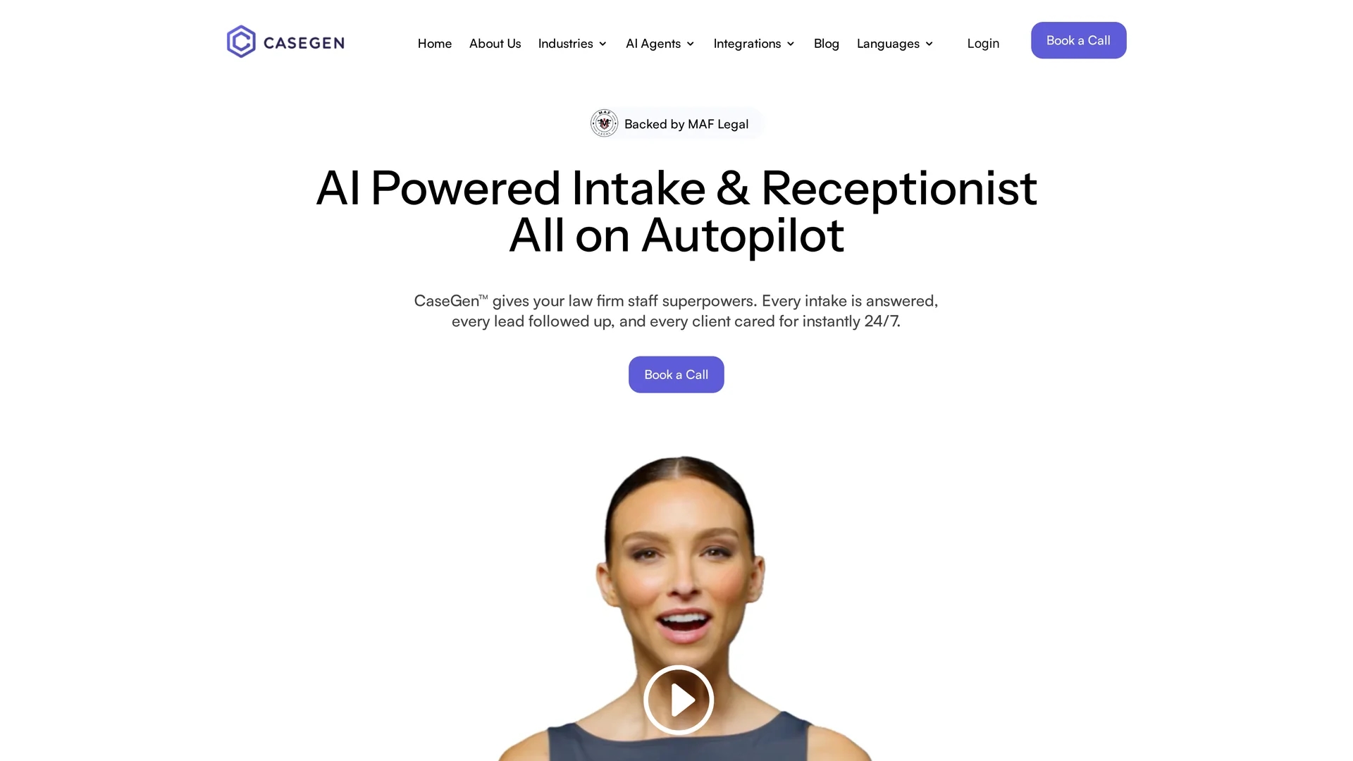 casegen-ai homepage