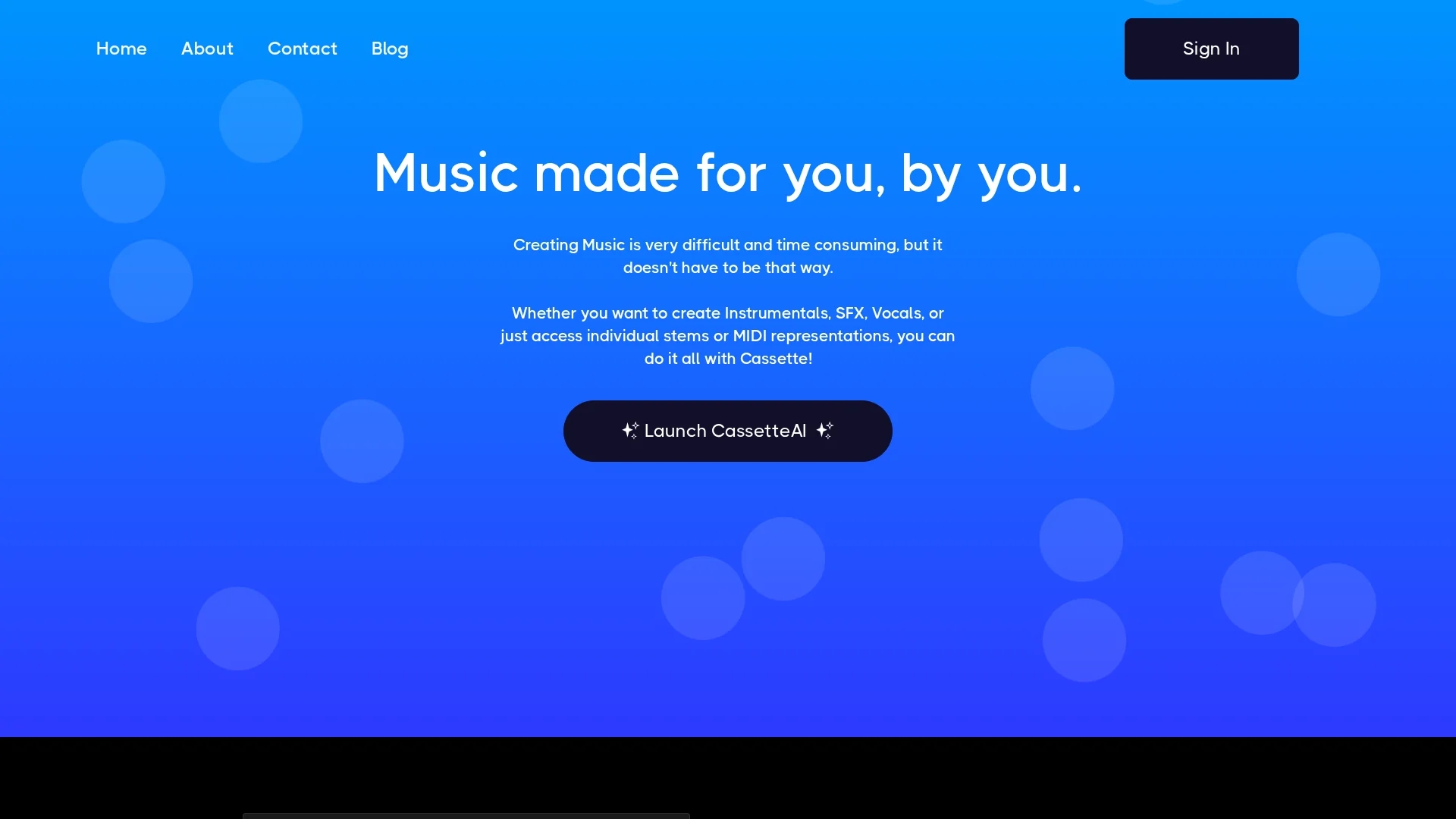 cassetteai homepage