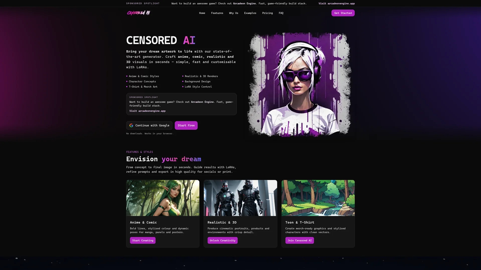 censored-ai homepage