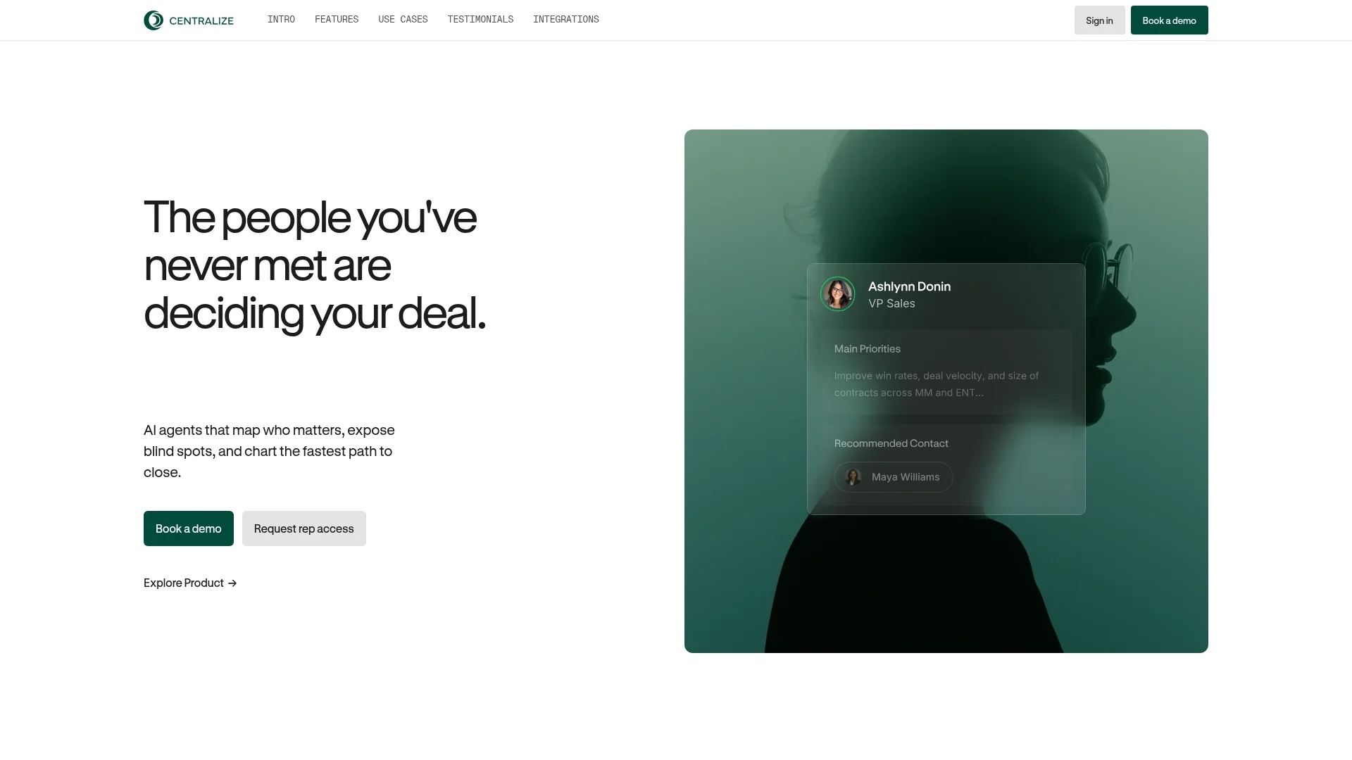 centralize homepage