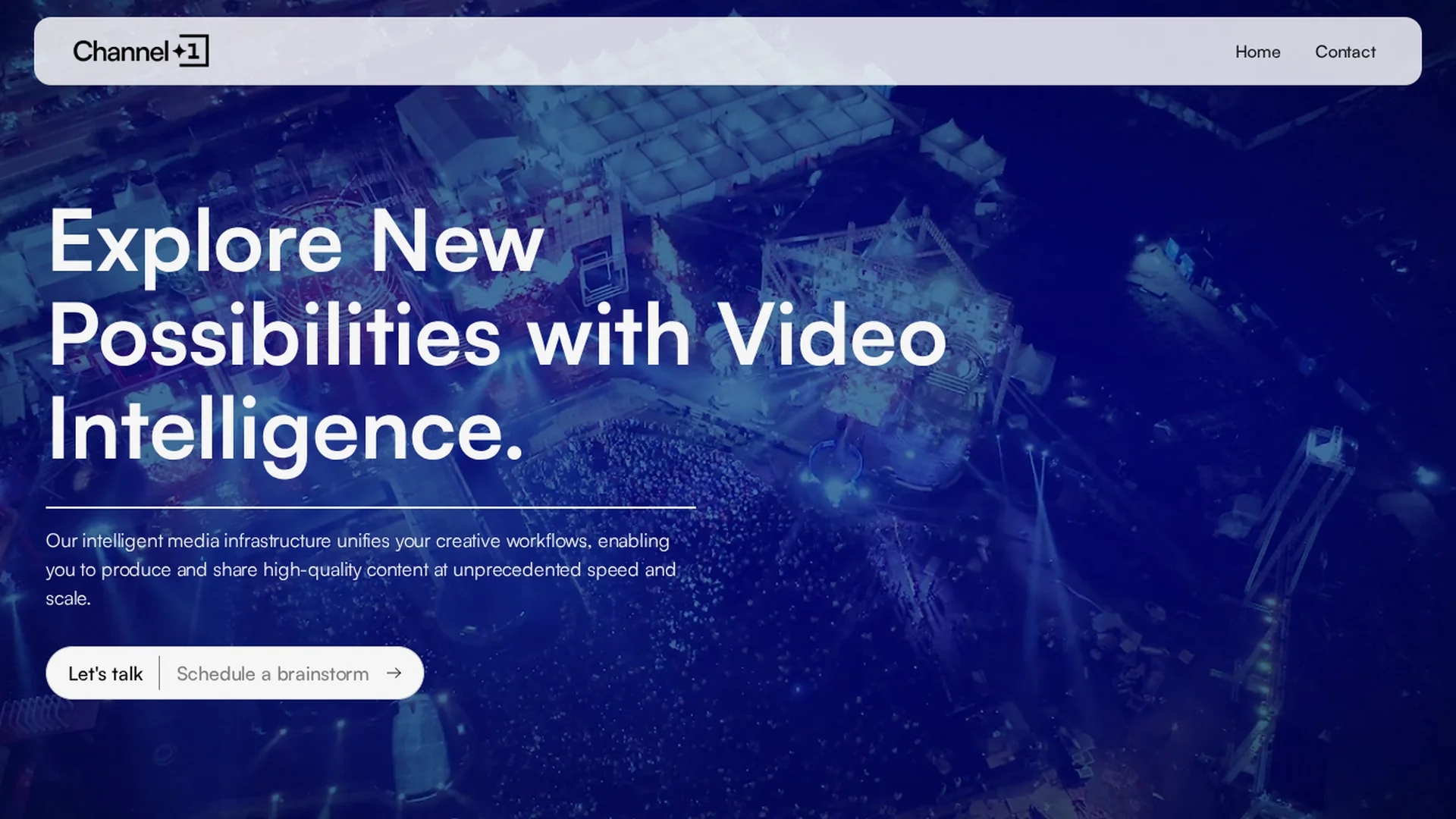 channel1-ai homepage