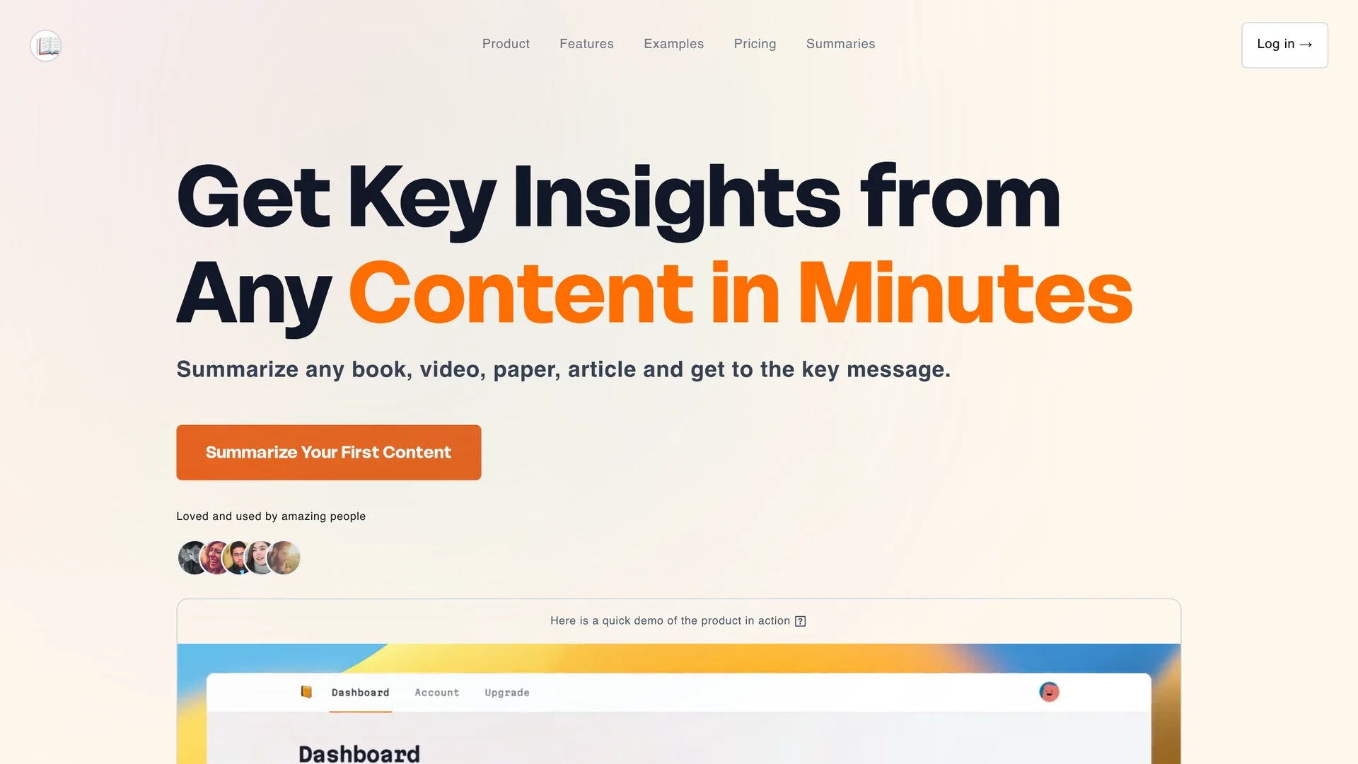 chapterize homepage