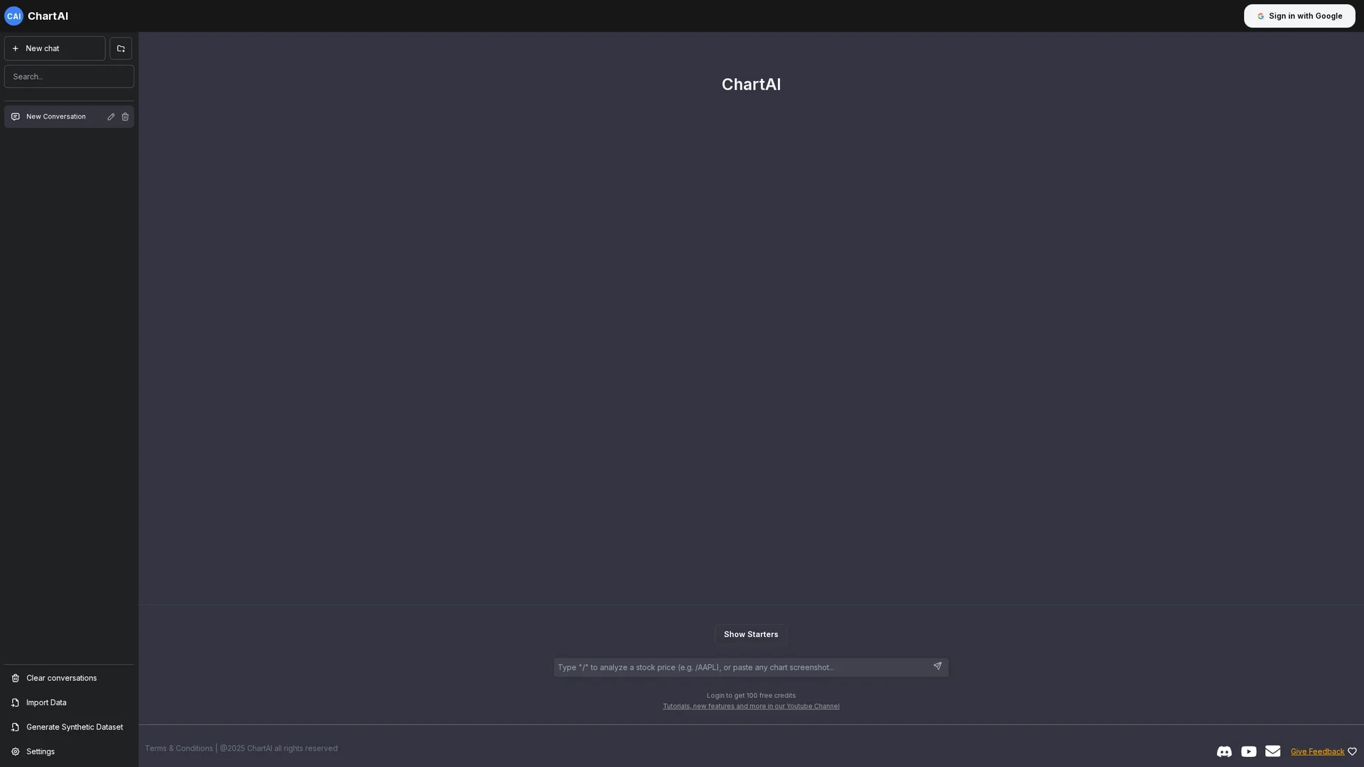 chartai homepage