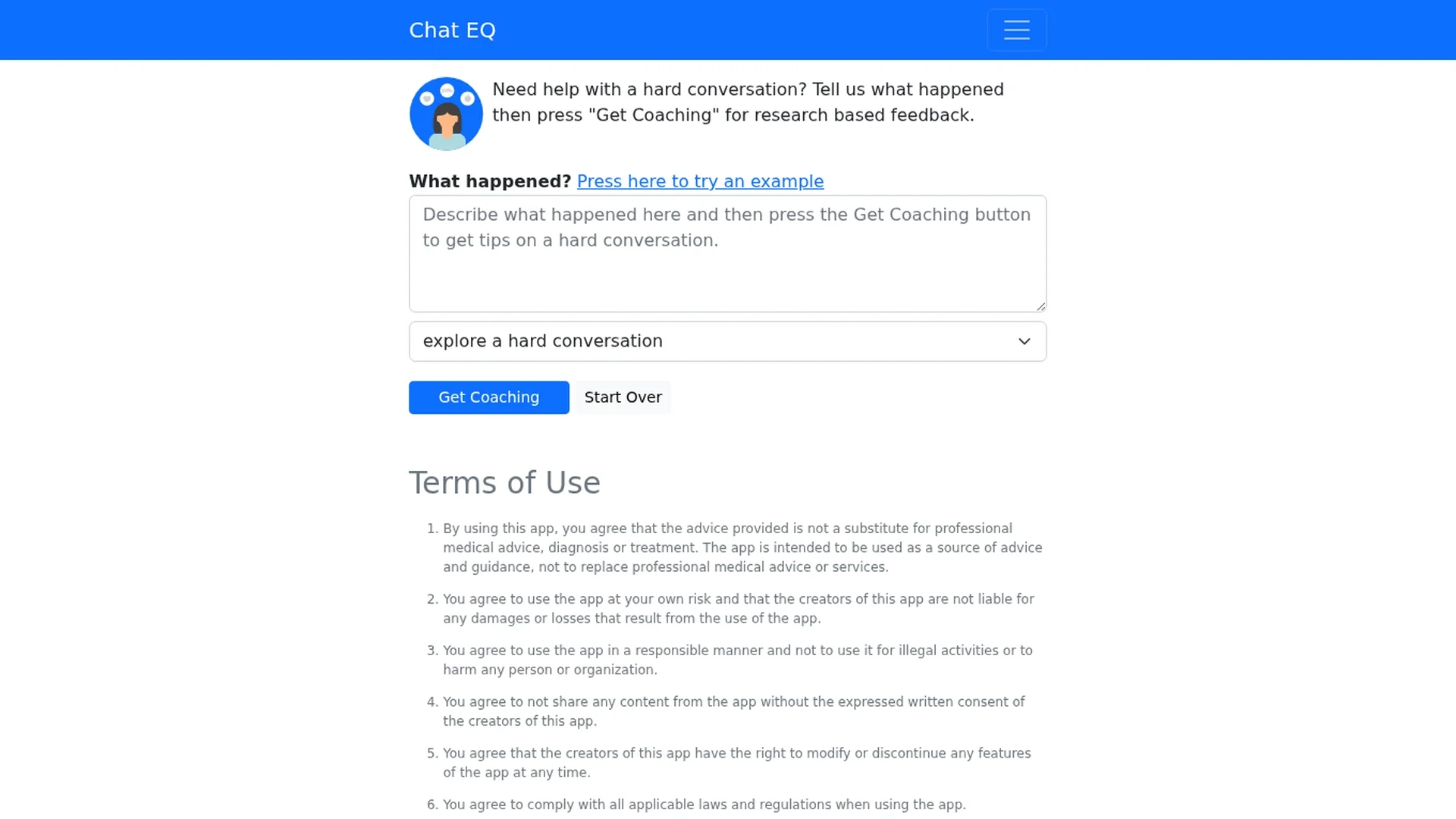 chat-eq homepage