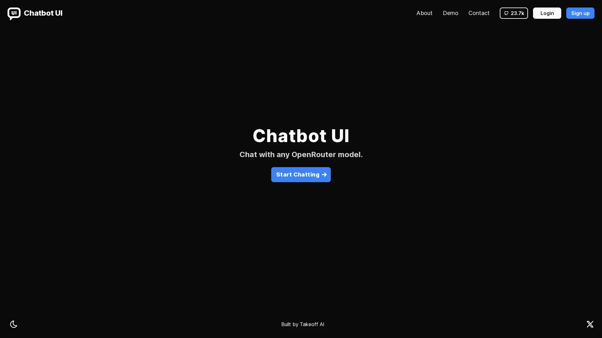 chatbot-ui homepage