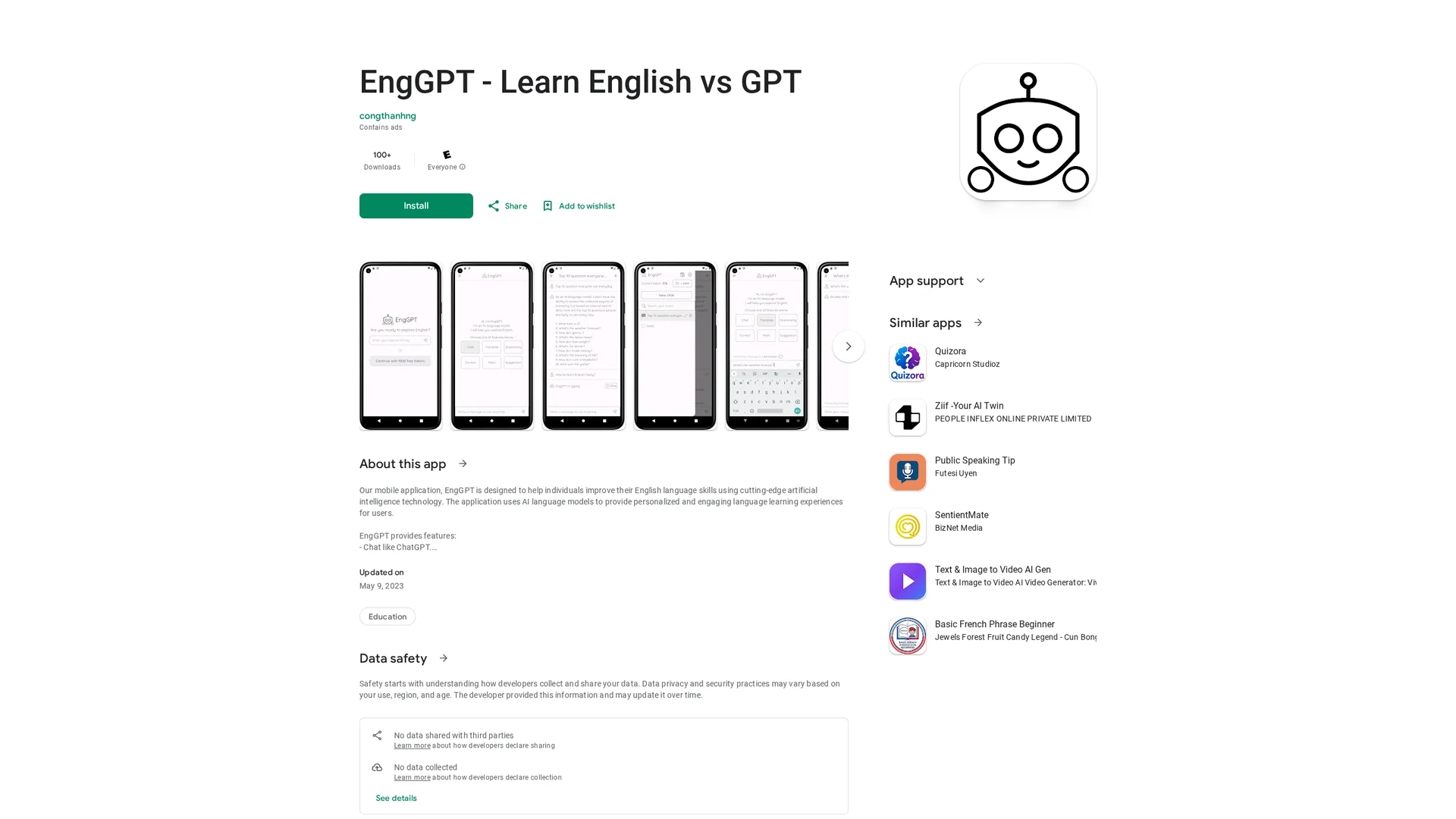 chatenggpt homepage