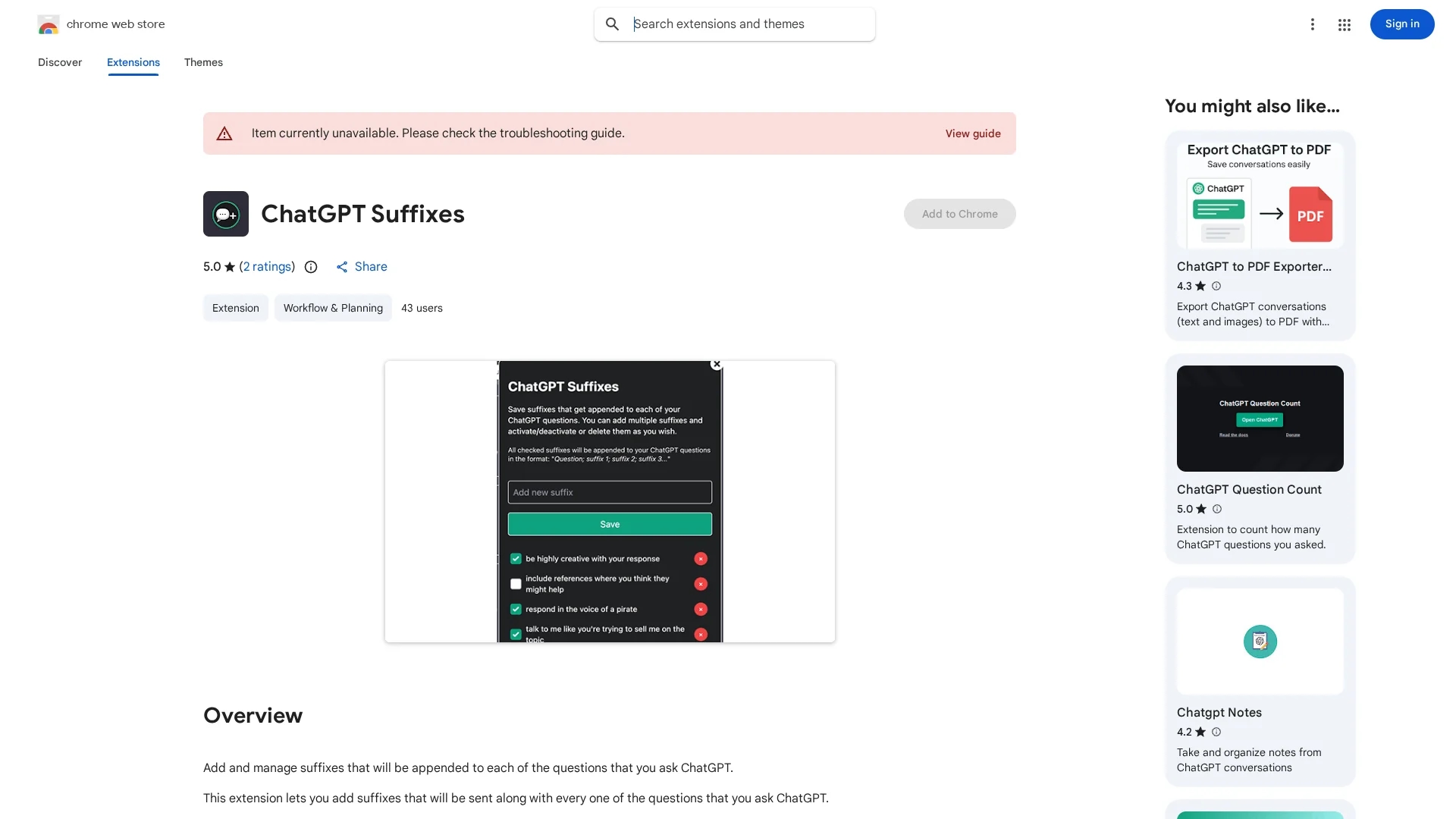 chatgpt-suffixes homepage