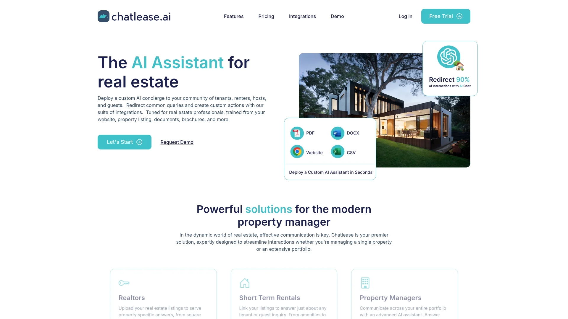 chatlease homepage