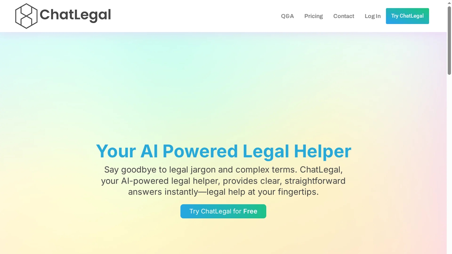 chatlegal homepage