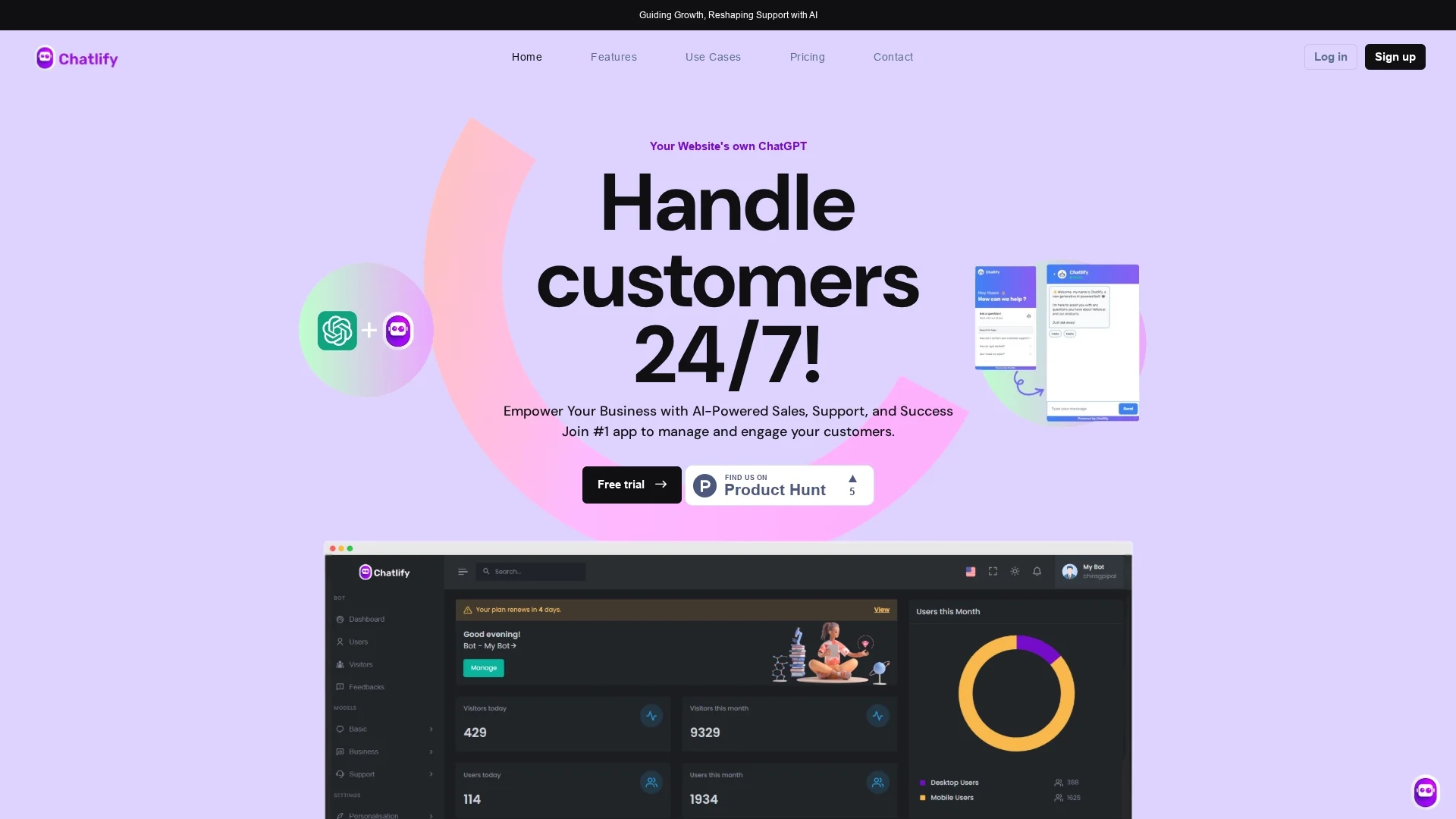 chatlify homepage