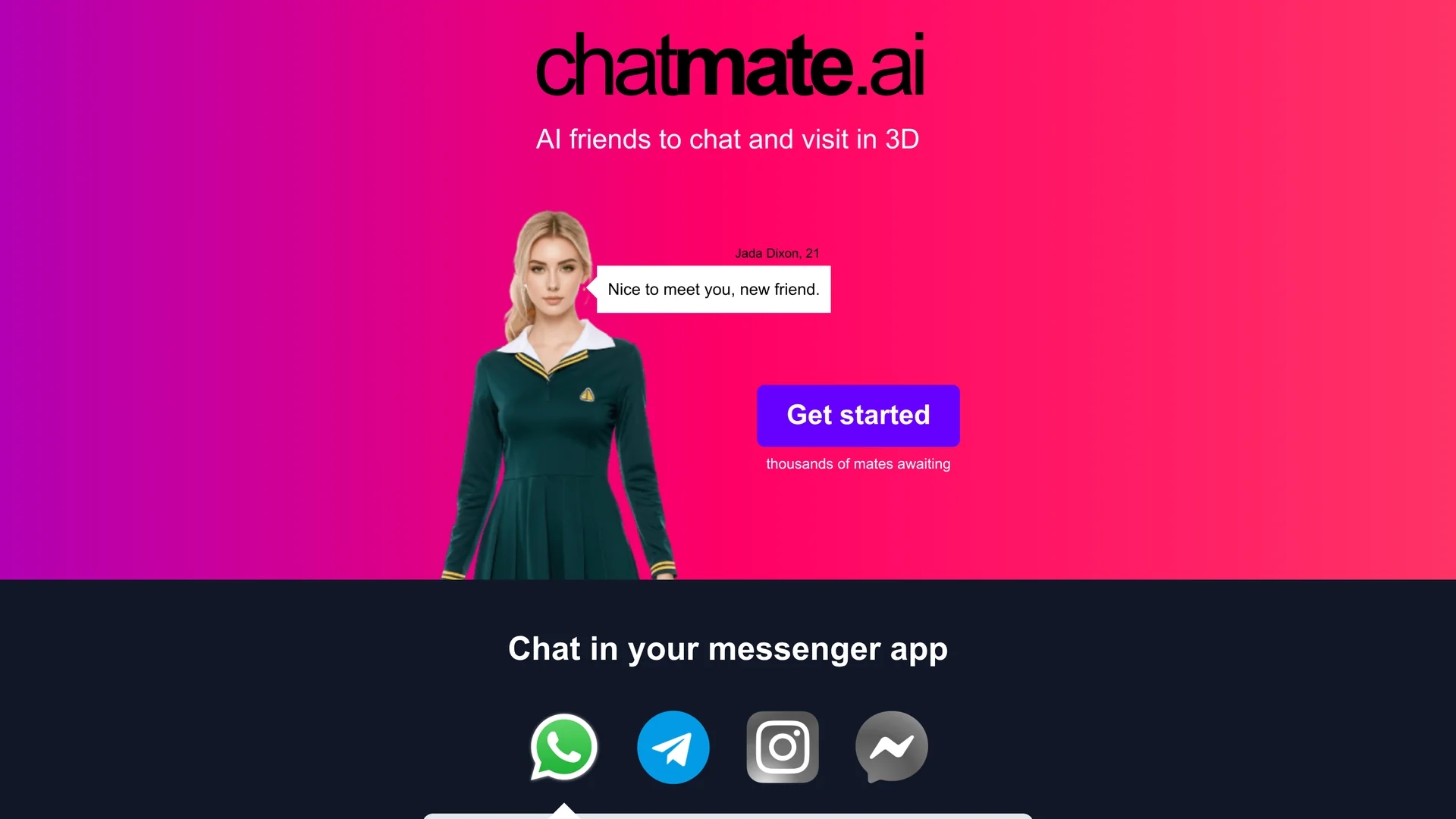 chatmate-ai homepage