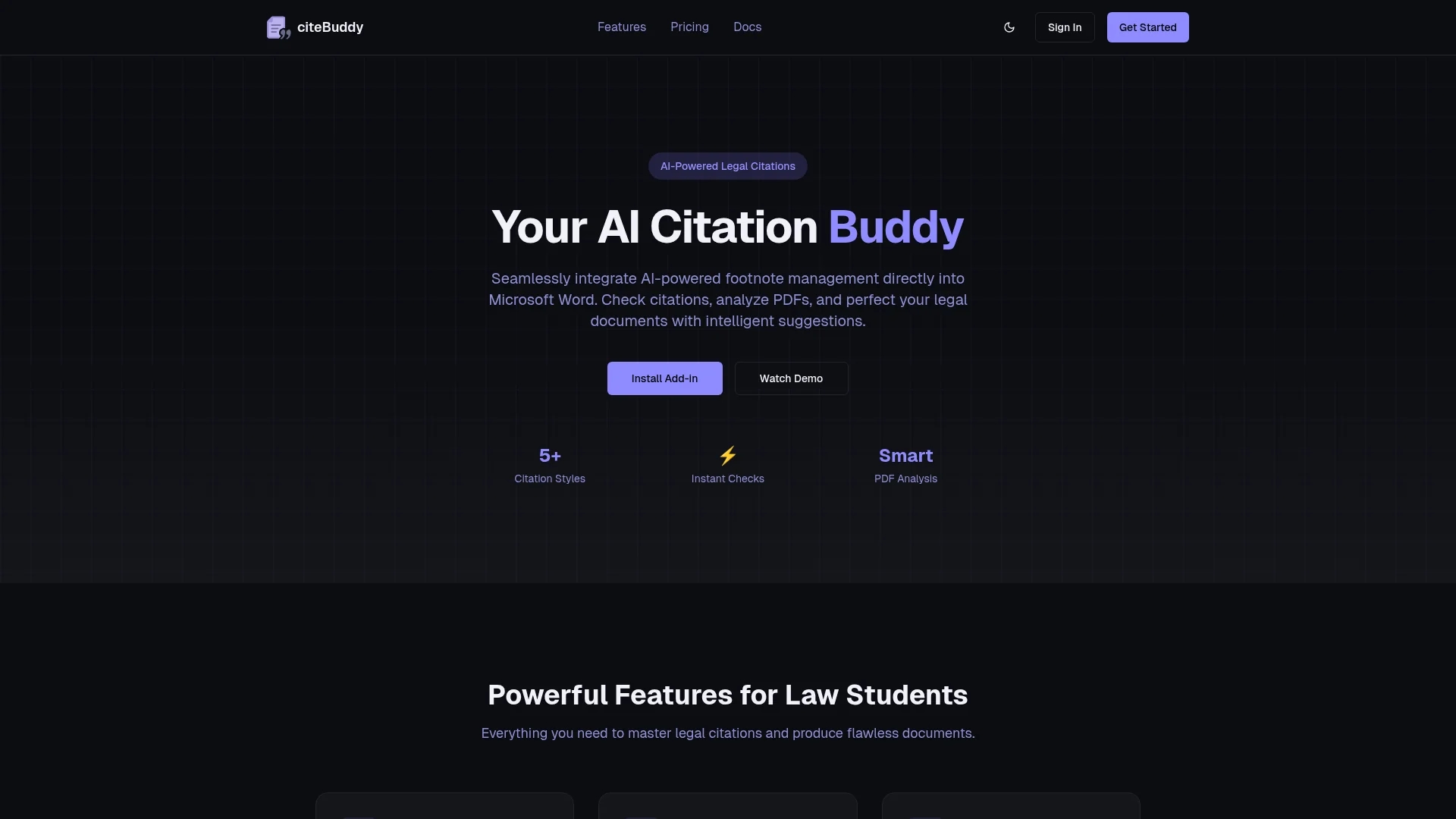cite-buddy homepage