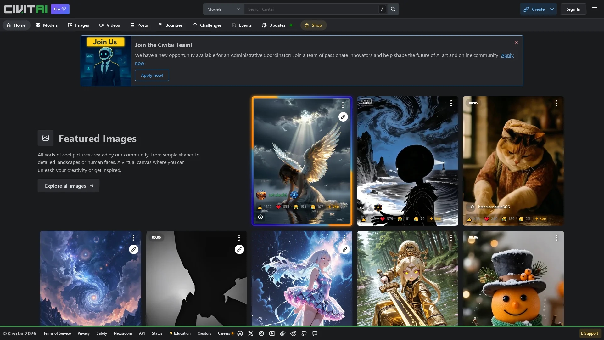 civitai-green homepage