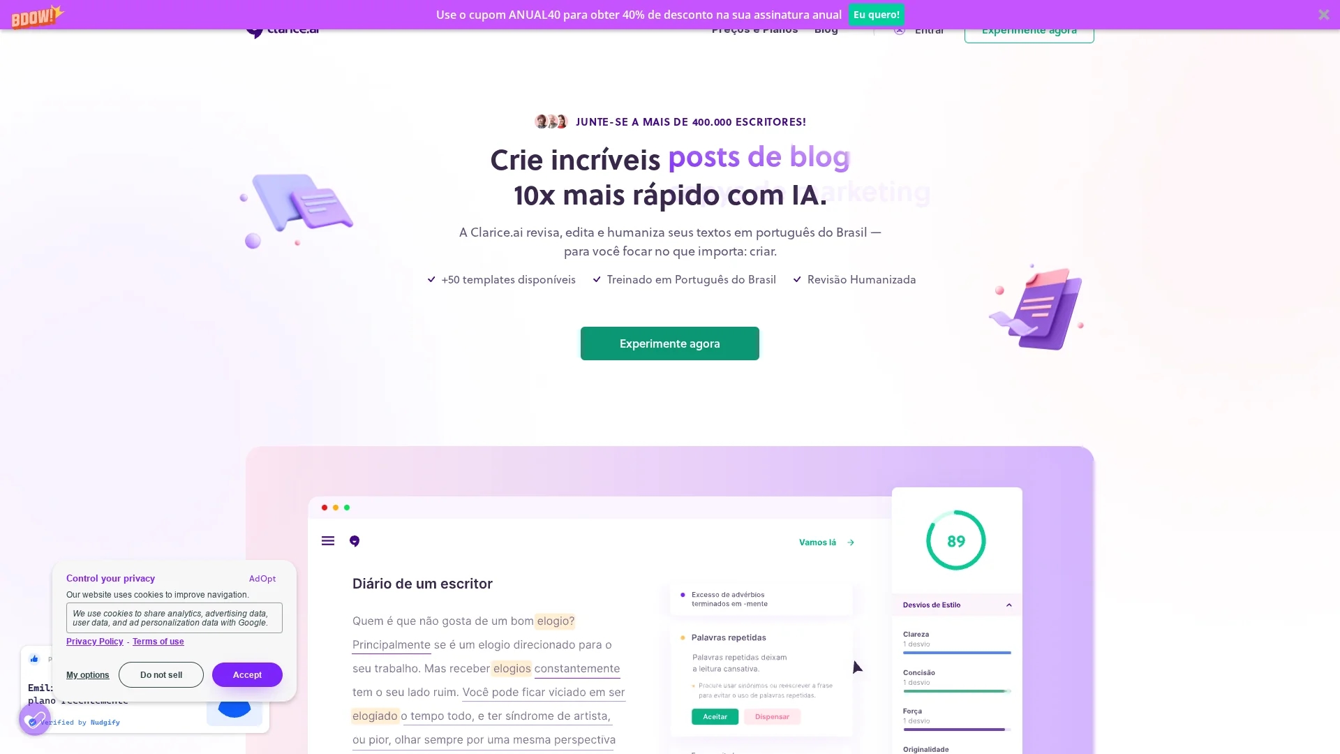 clarice-ai homepage