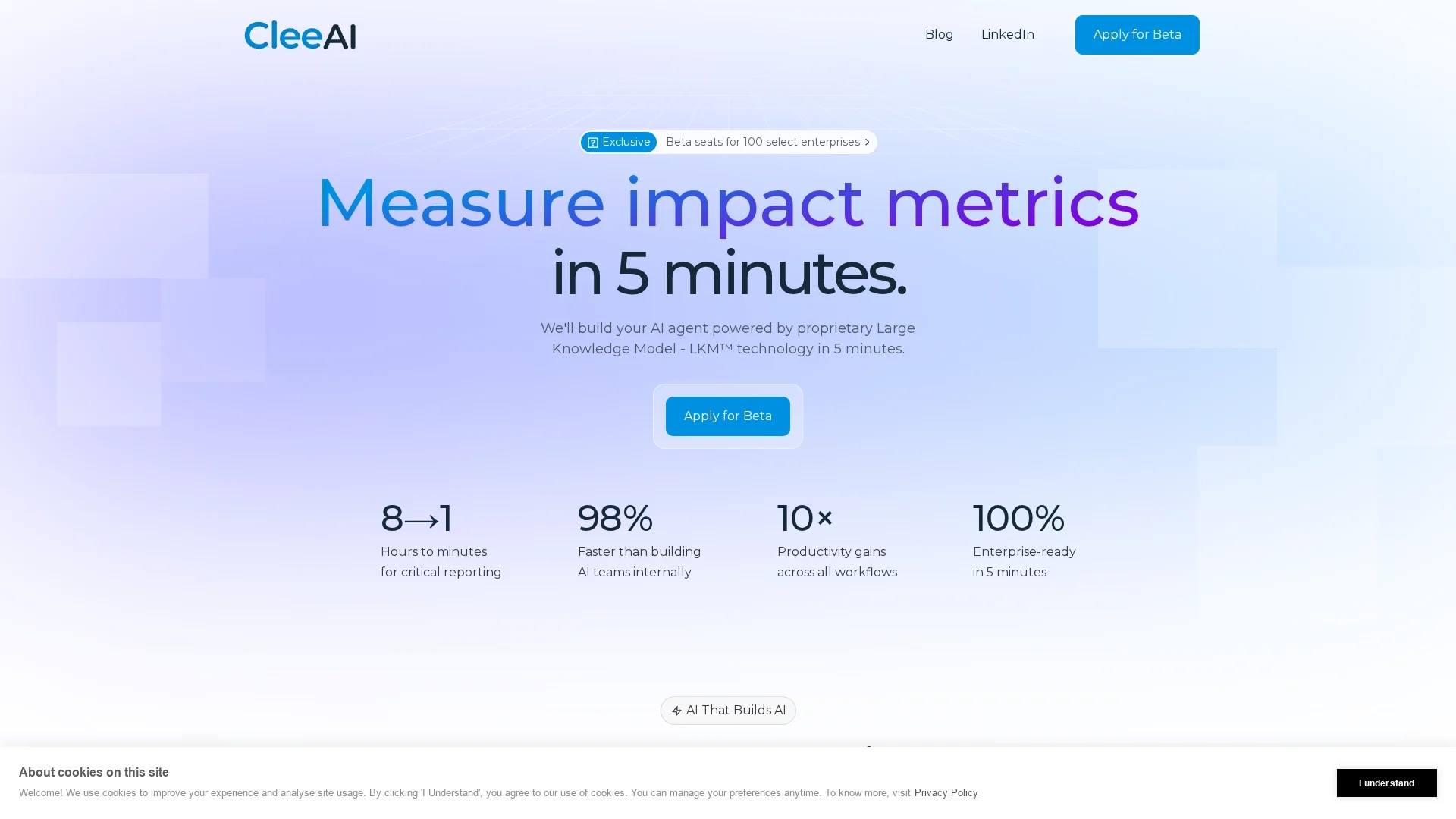 cleeai homepage
