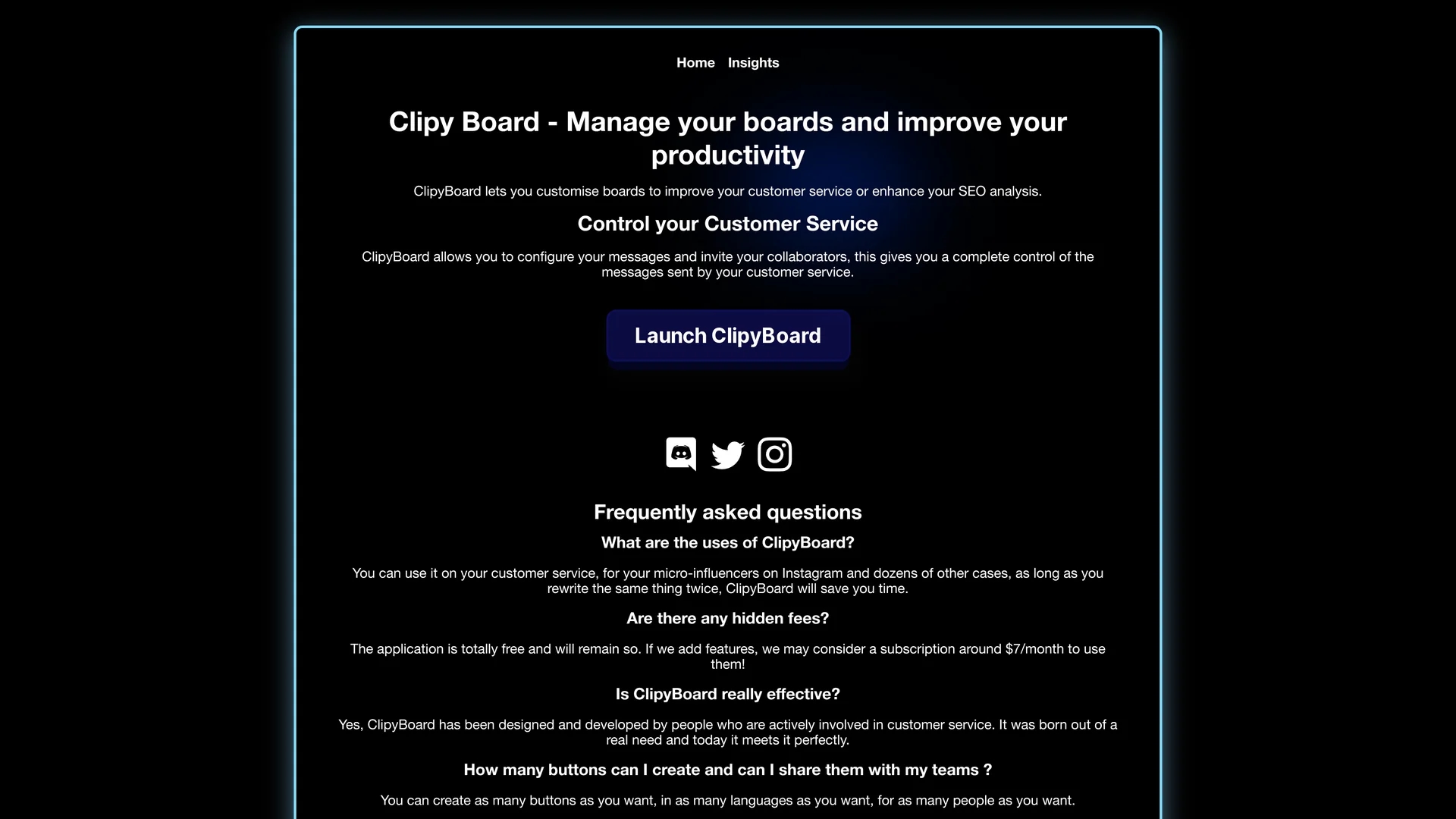 clipyboard homepage