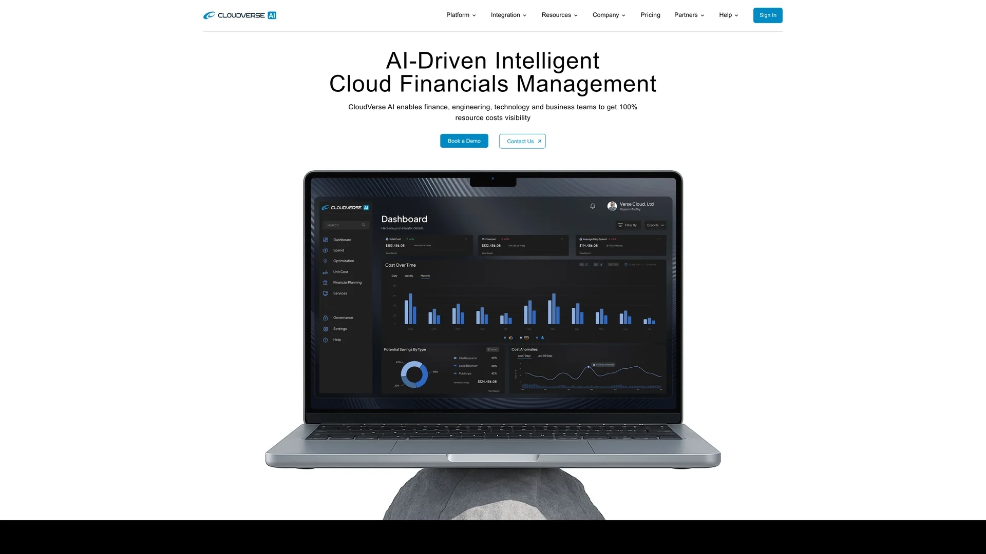 cloudverse-ai homepage