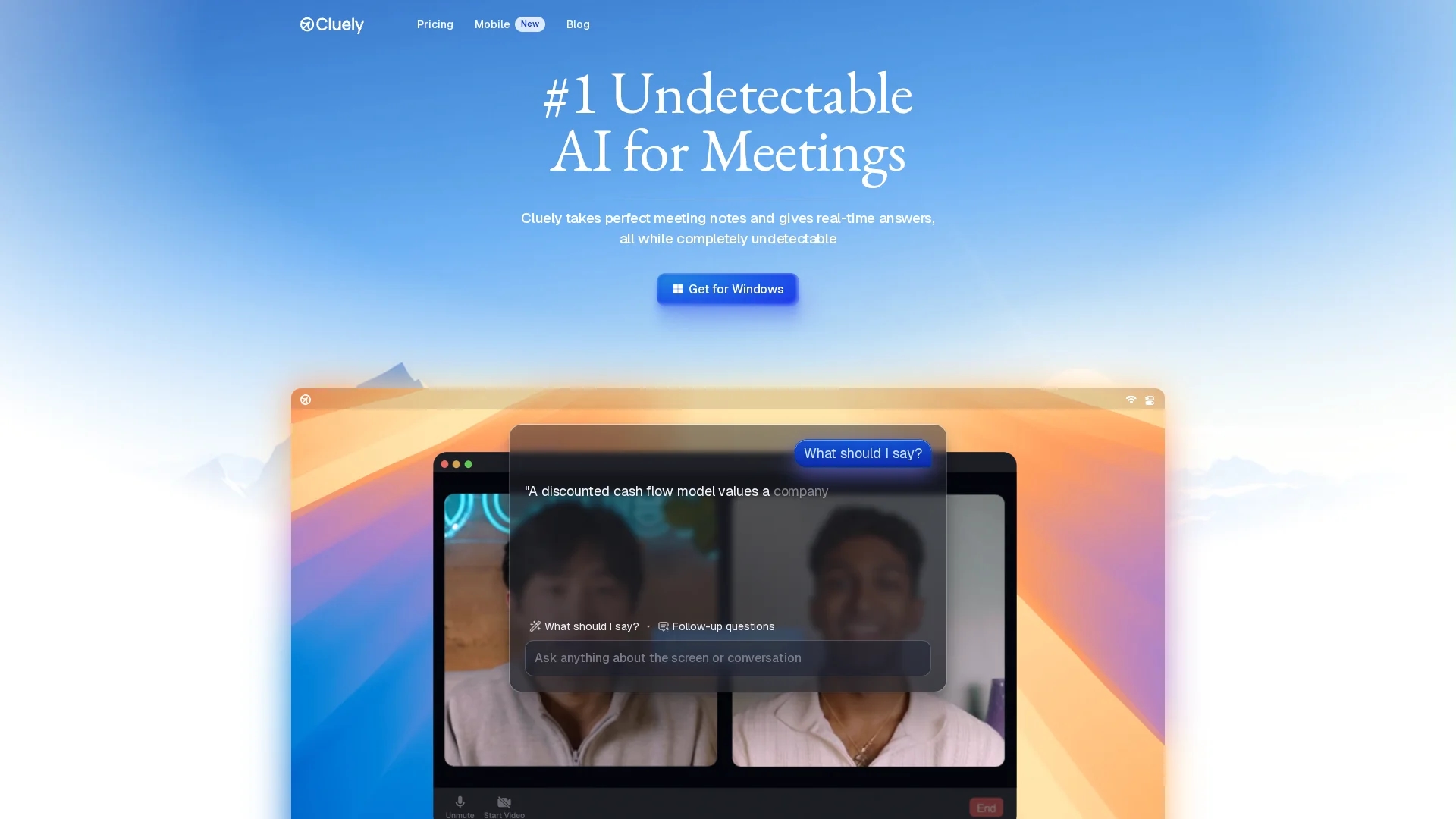 cluely-ai homepage