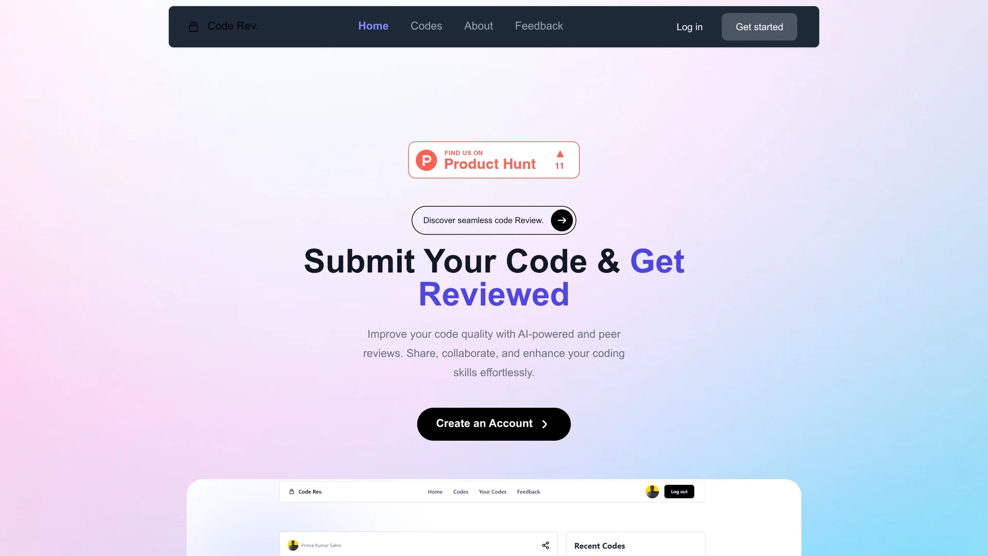 code-rev homepage