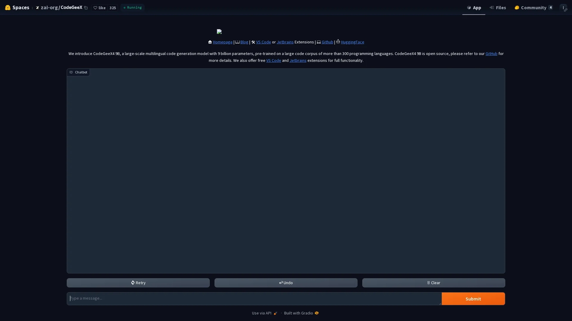codegeex homepage