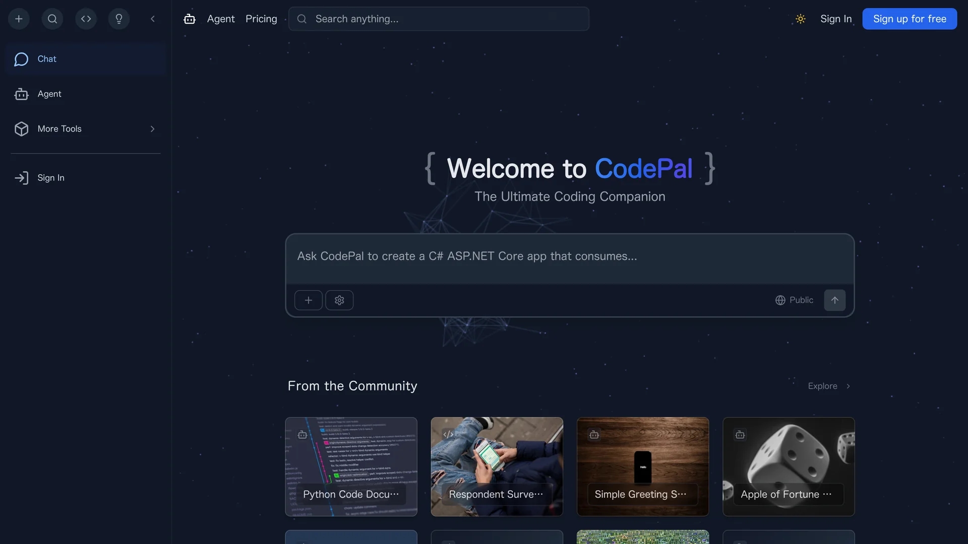 codepal homepage
