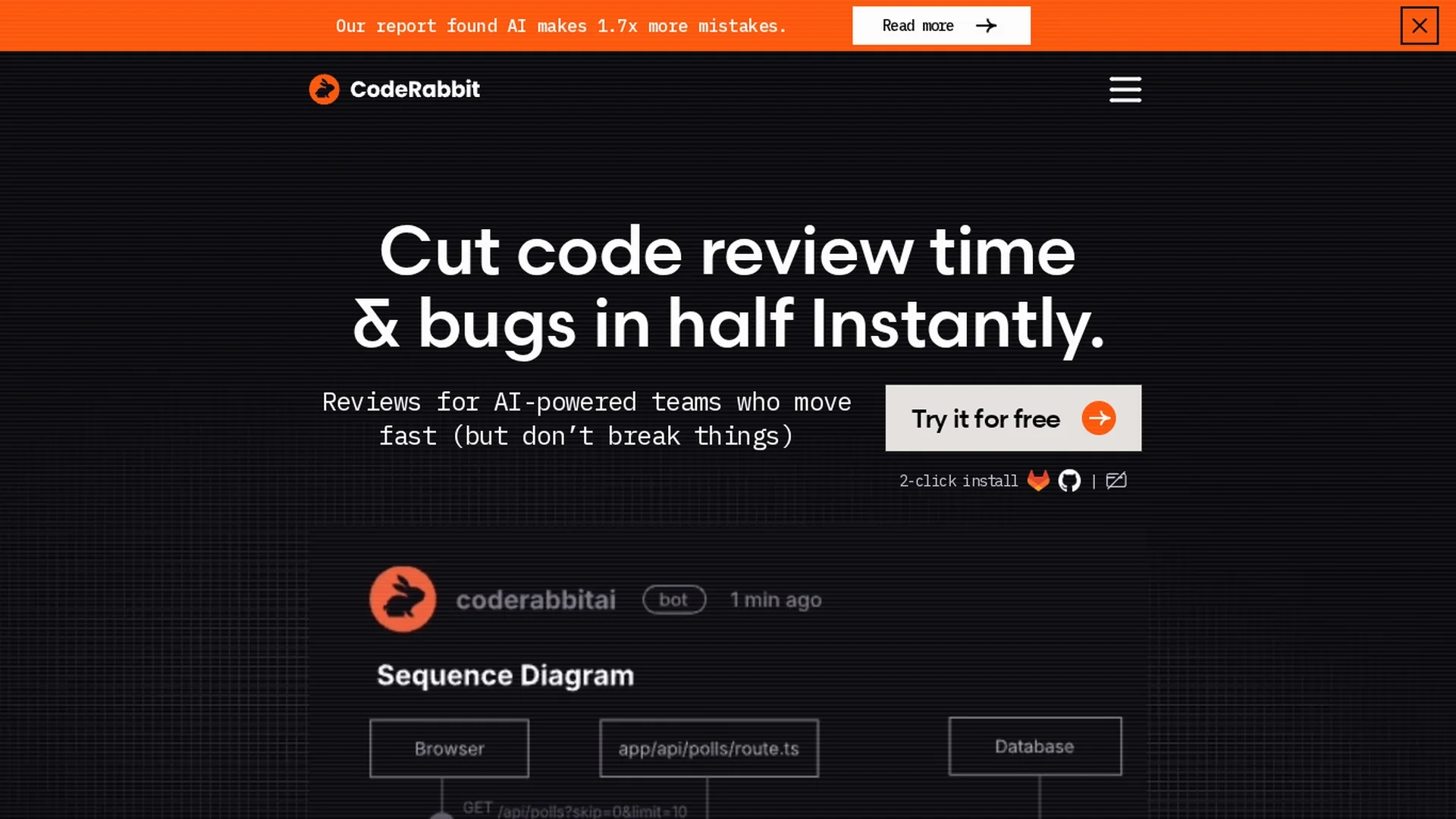coderabbit homepage