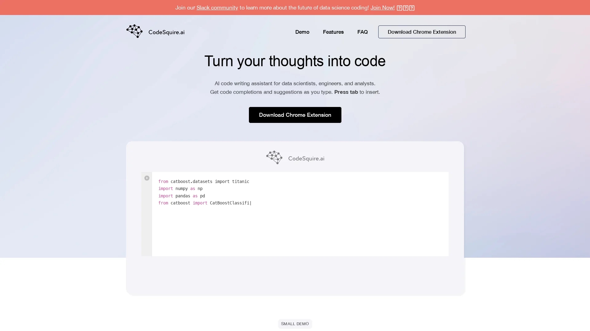 codesquire homepage