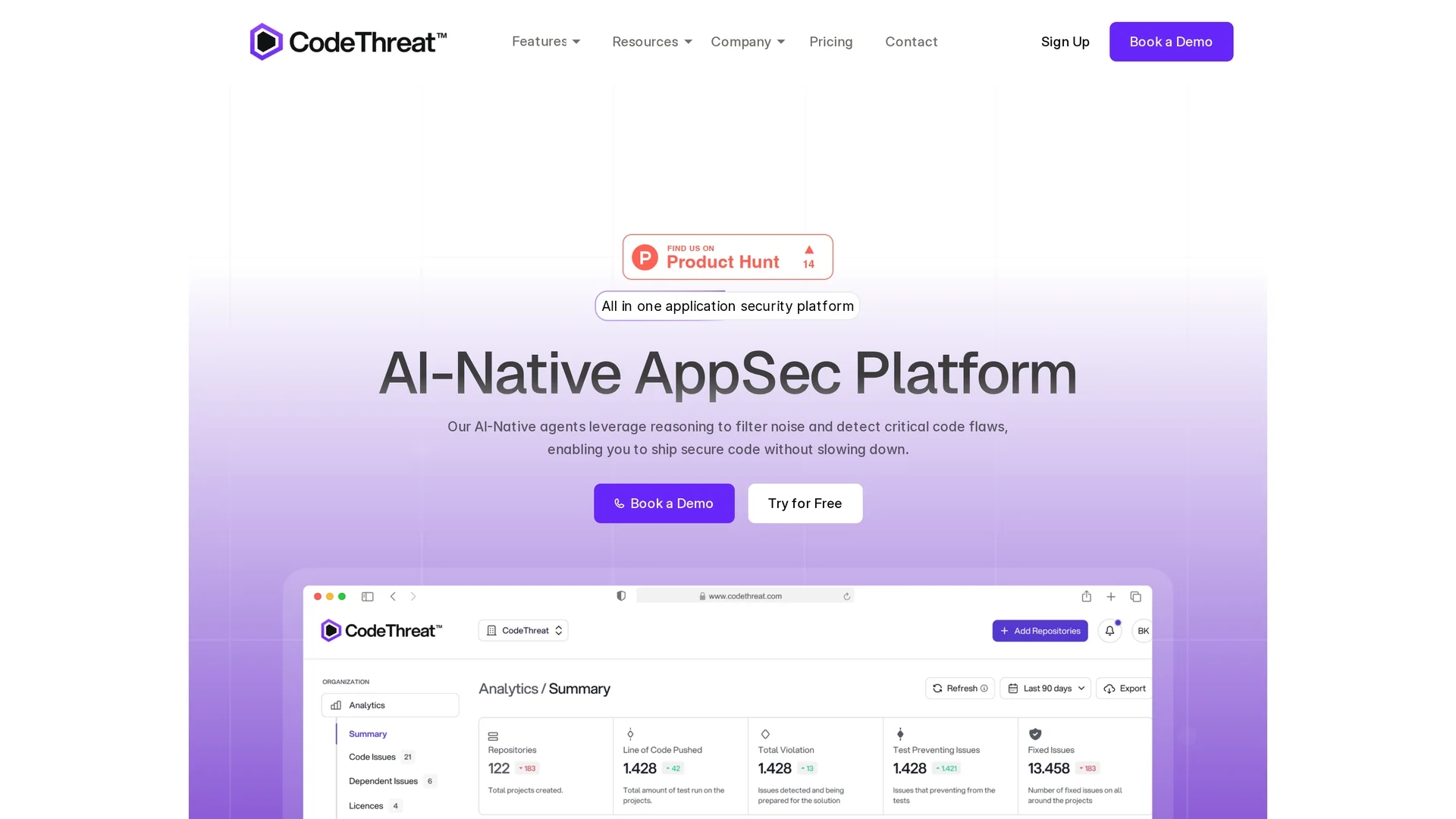 codethreat homepage